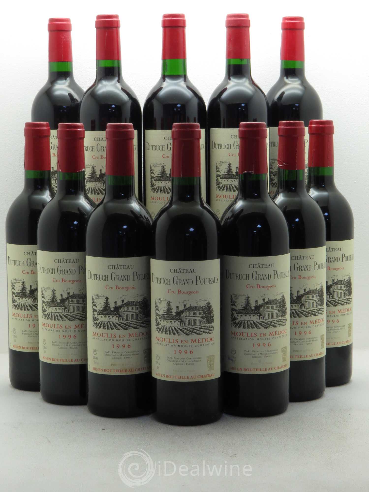 Château Dutruch Grand Poujeaux Cru Bourgeois 1996 - Lot de 12 bouteilles - 0
