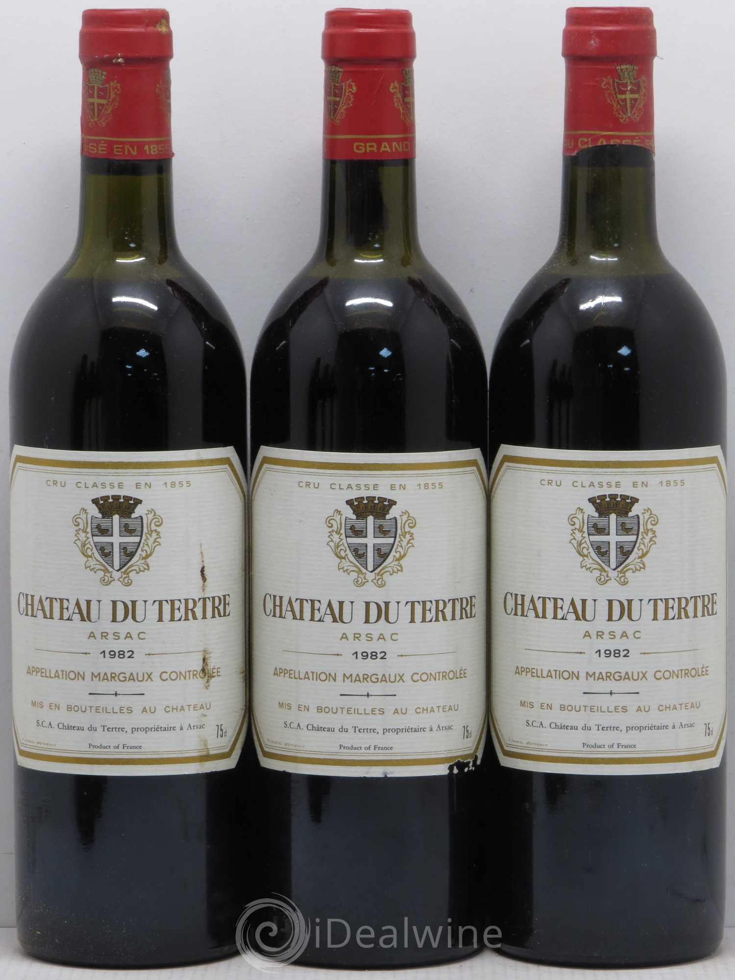 Château du Tertre 5ème Grand Cru Classé 1982 - Lot de 12 bouteilles - 1