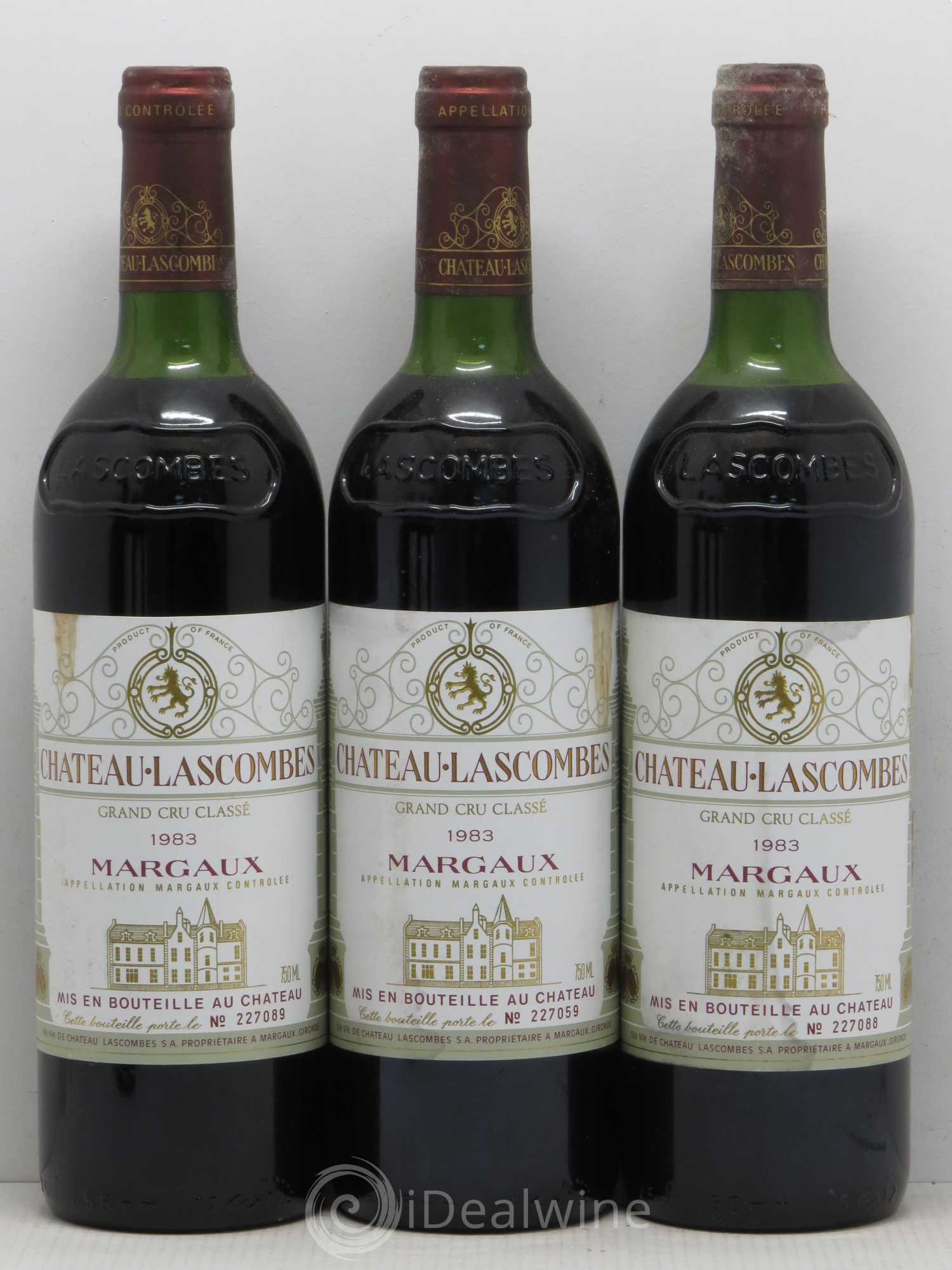 Château Lascombes 2ème Grand Cru Classé 1983 - Lot de 12 bouteilles - 1