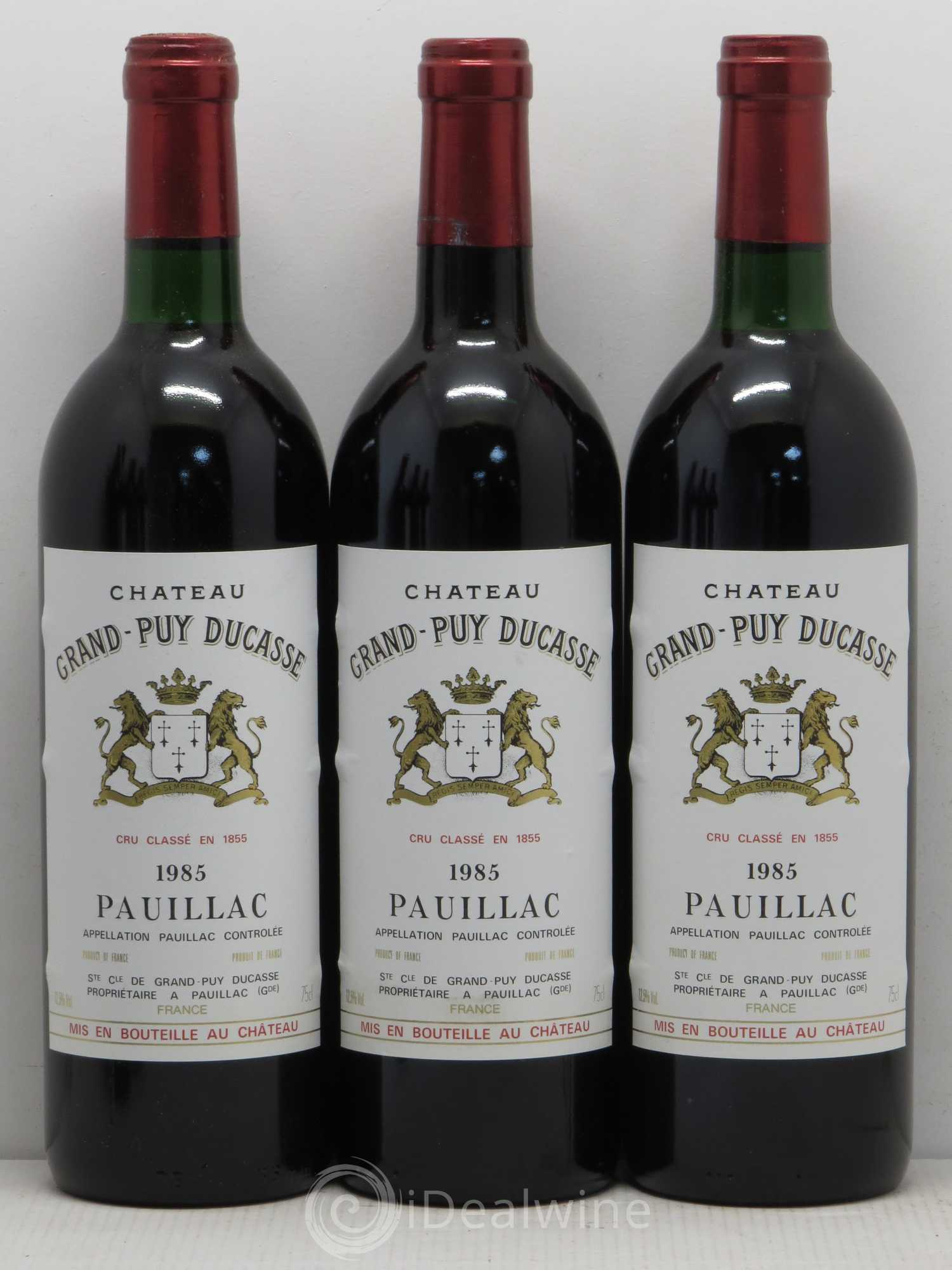 Château Grand Puy Ducasse 5ème Grand Cru Classé 1985 - Lot de 12 bouteilles - 1