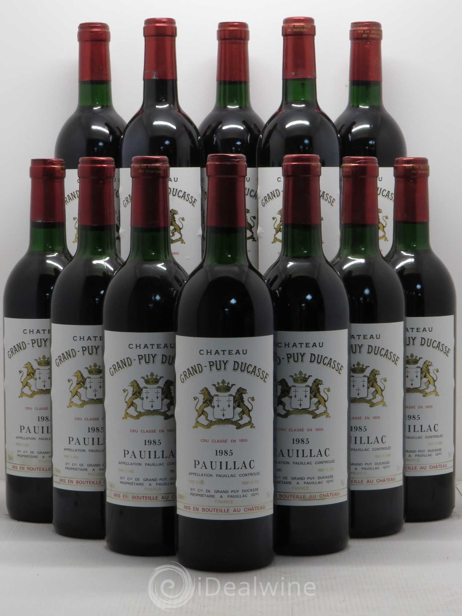 Château Grand Puy Ducasse 5ème Grand Cru Classé 1985 - Lot de 12 bouteilles - 0
