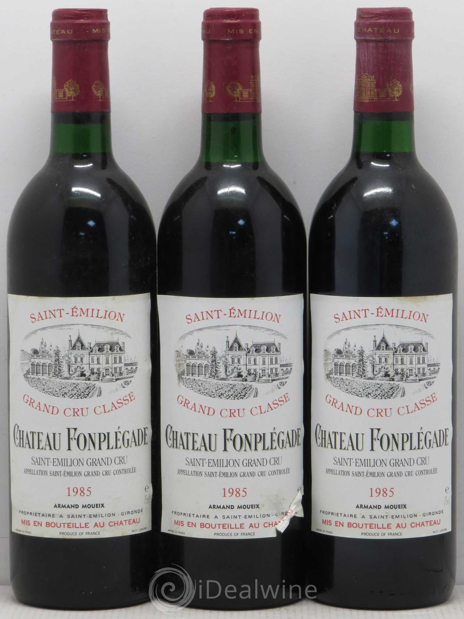 Château Fonplegade Grand Cru Classé 1985 - Lot de 11 bouteilles - 2