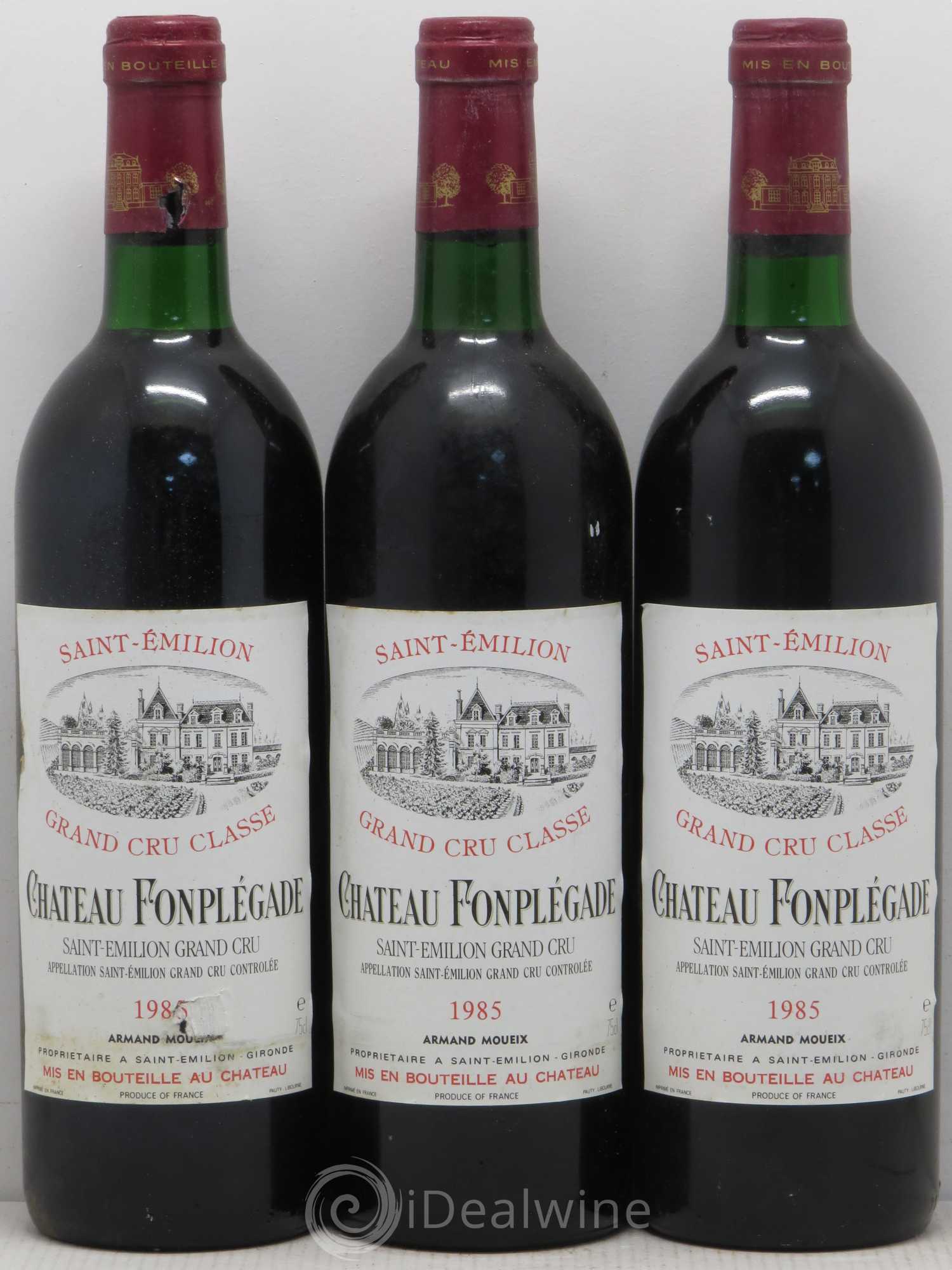 Château Fonplegade Grand Cru Classé 1985 - Lot de 11 bouteilles - 3