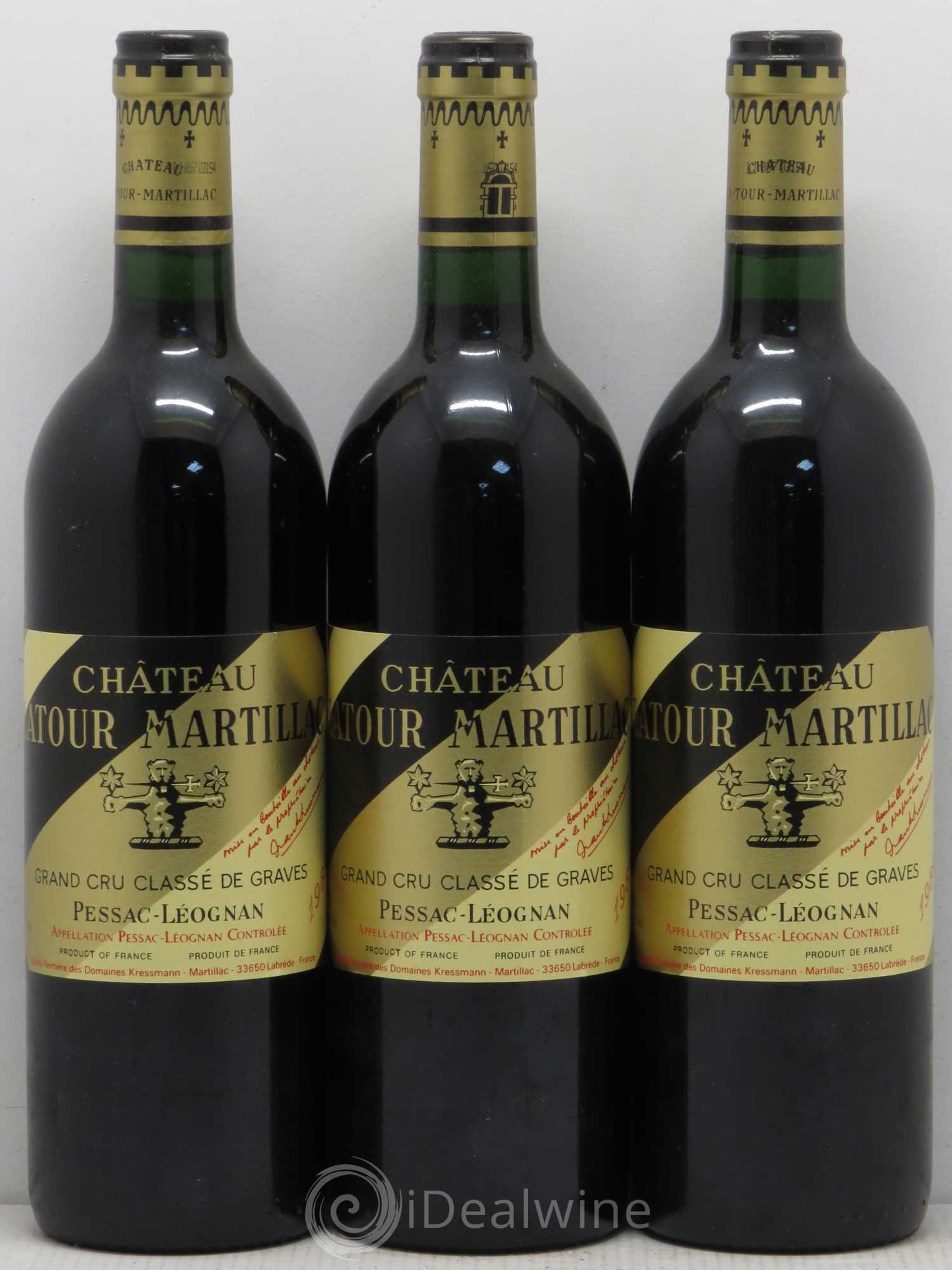 Château Latour-Martillac Cru Classé de Graves 1989 - Lot de 12 bouteilles - 3