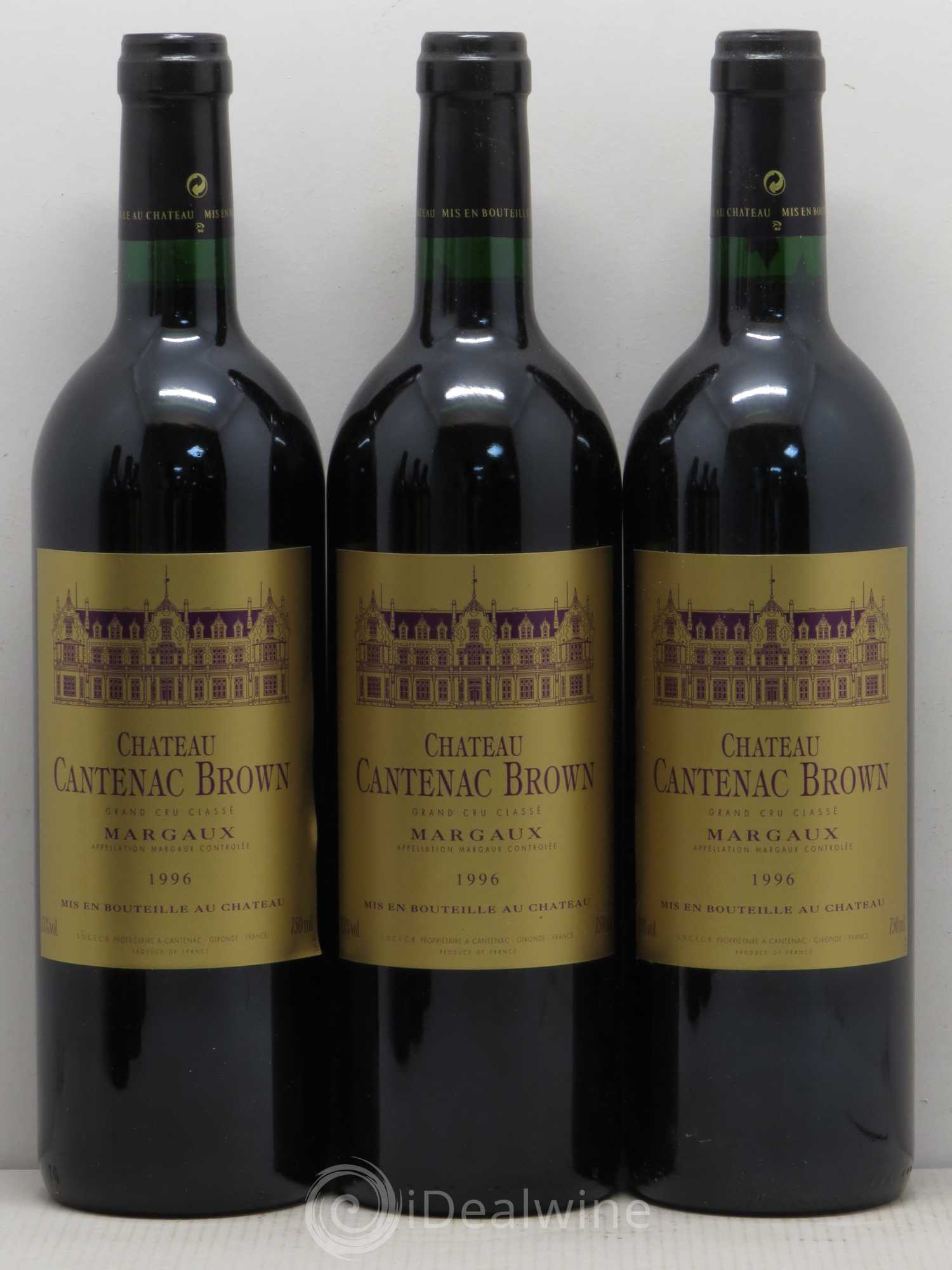 Château Cantenac Brown 3ème Grand Cru Classé 1996 - Lot de 11 bouteilles - 1