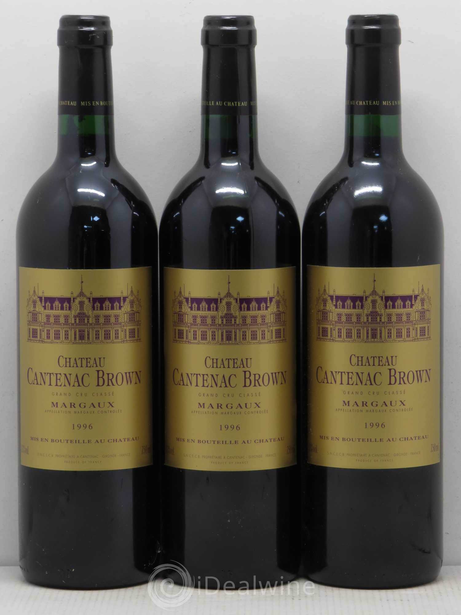 Château Cantenac Brown 3ème Grand Cru Classé 1996 - Lot de 11 bouteilles - 3