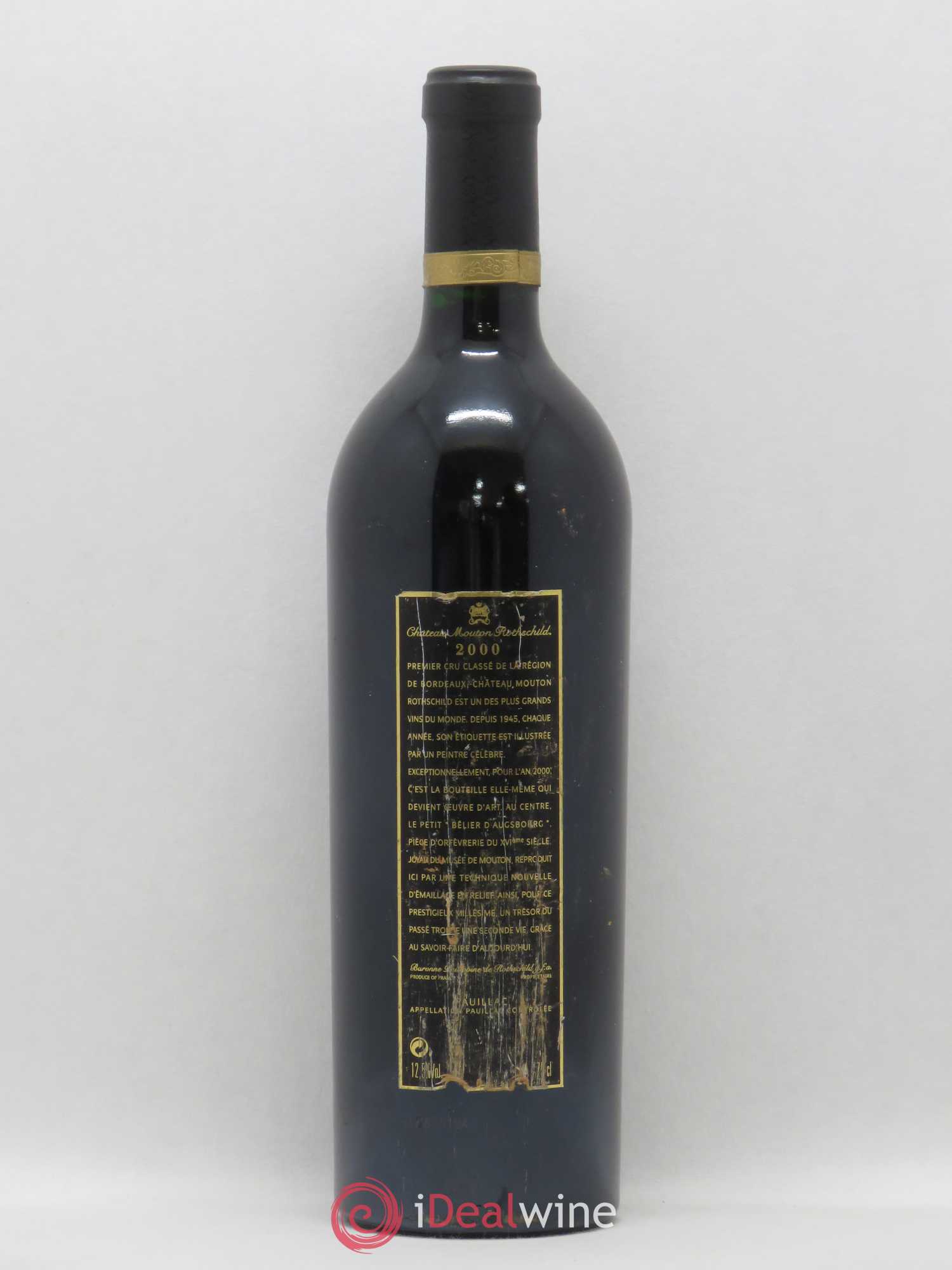 Château Mouton Rothschild 1er Grand Cru Classé 2000 - Lot de 1 bouteille - 1