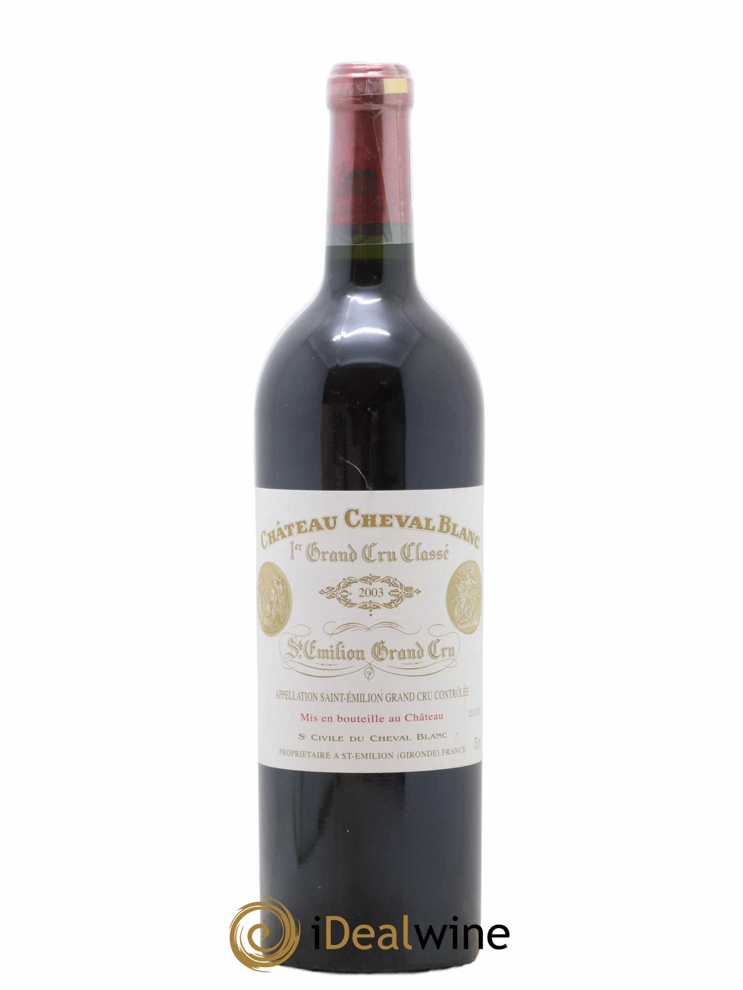 Château Cheval Blanc 1er Grand Cru Classé A 2003 - Lot de 1 bouteille - 0
