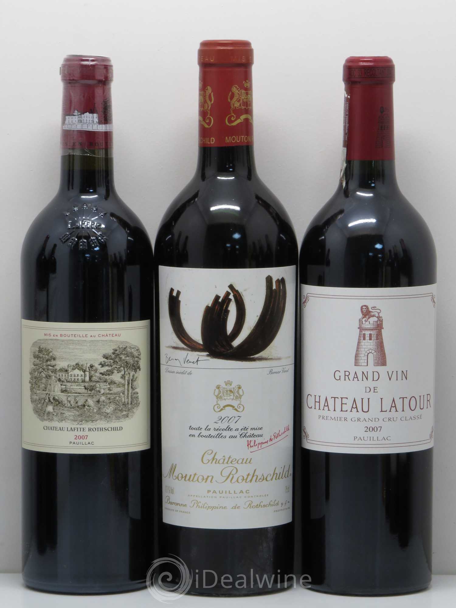 Caisse Collection Duclot 2007 (9 Btes Latour, Yquem, Cheval Blanc, Haut-Brion, La Mission Haut-Brion, Margaux, Lafite-Rothschild, Mouton Rothschild, Petrus) 2007 - Lot de 1 bouteille - 1