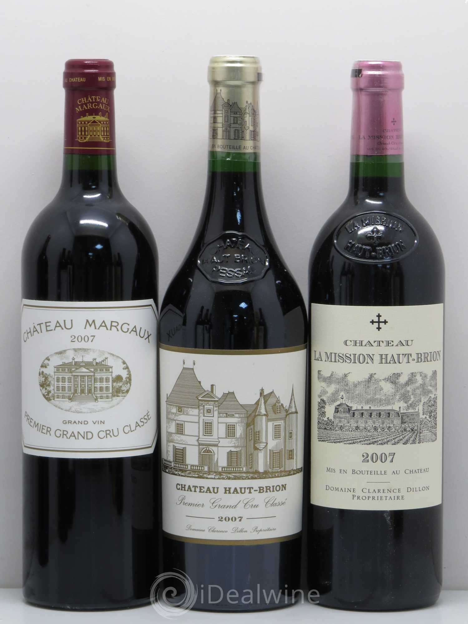 Caisse Collection Duclot 2007 (9 Btes Latour, Yquem, Cheval Blanc, Haut-Brion, La Mission Haut-Brion, Margaux, Lafite-Rothschild, Mouton Rothschild, Petrus) 2007 - Lot de 1 bouteille - 2
