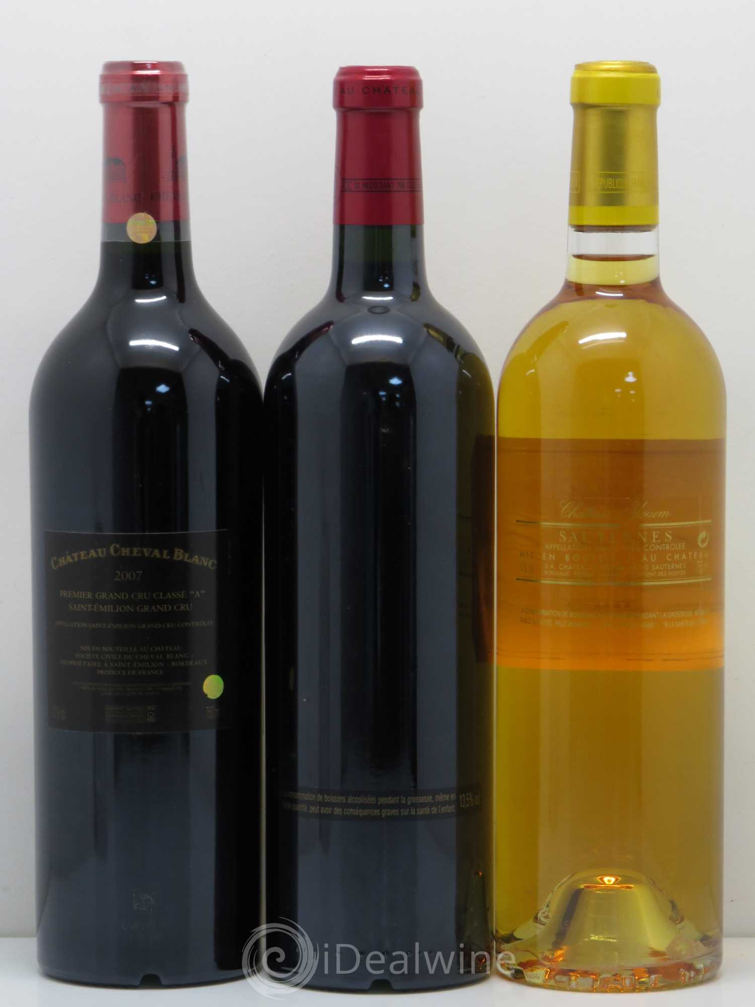 Caisse Collection Duclot 2007 (9 Btes Latour, Yquem, Cheval Blanc, Haut-Brion, La Mission Haut-Brion, Margaux, Lafite-Rothschild, Mouton Rothschild, Petrus) 2007 - Lot de 1 bouteille - 6