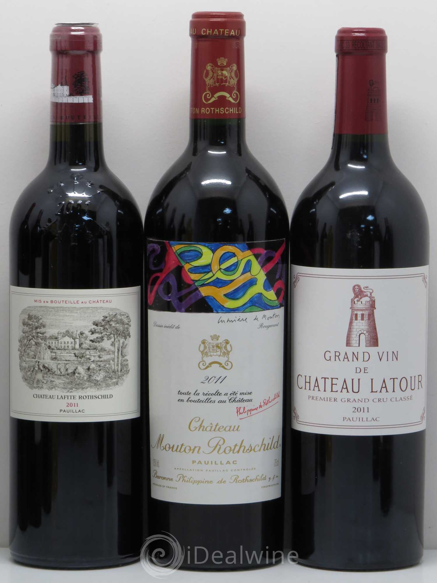 Caisse Collection Duclot 2011 (9 Btes Latour, Yquem, Cheval Blanc, Haut-Brion, La Mission Haut-Brion, Margaux, Lafite-Rothschild, Mouton Rothschild, Petrus) 2011 - Lot de 1 bouteille - 1