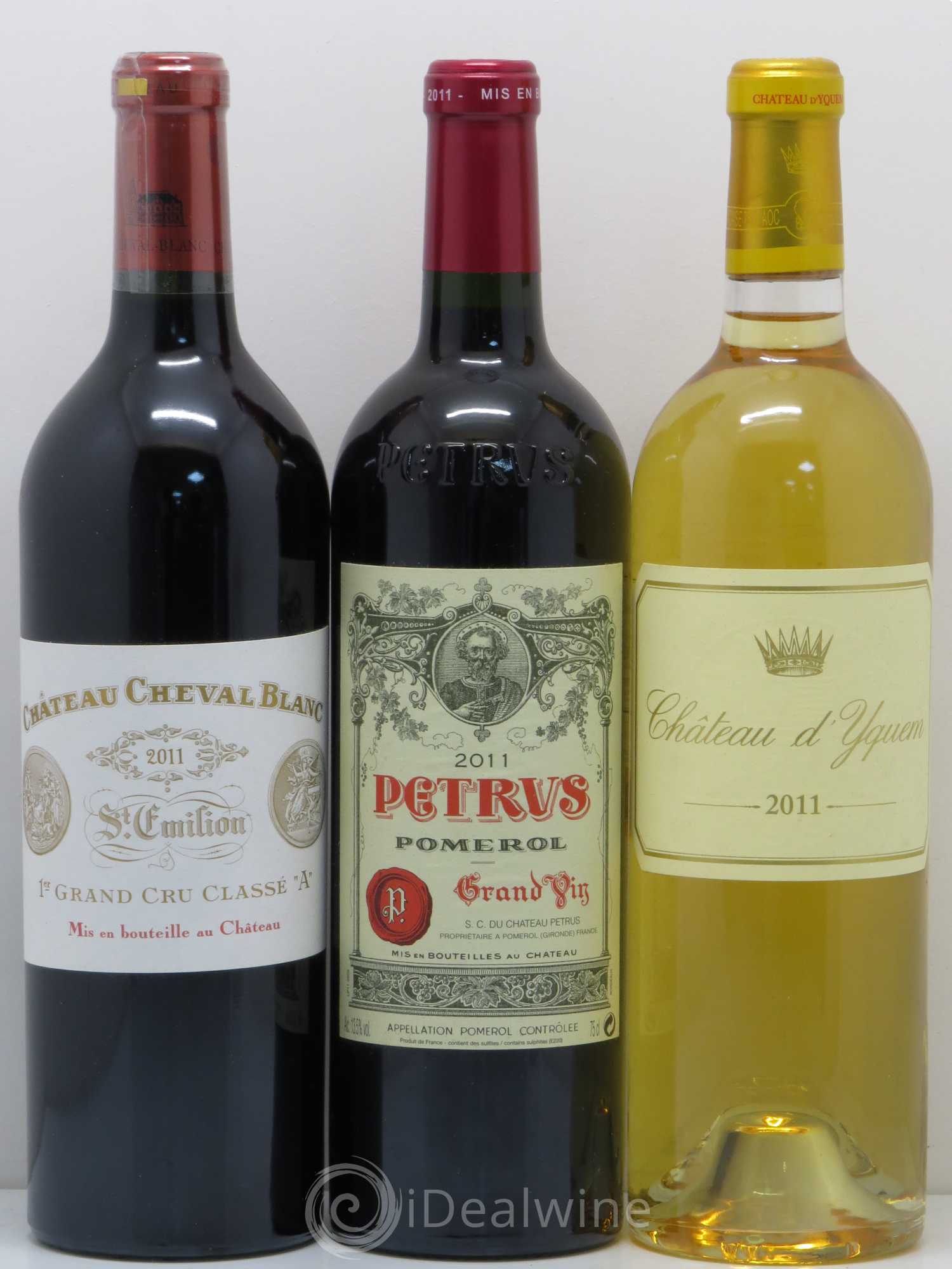 Caisse Collection Duclot 2011 (9 Btes Latour, Yquem, Cheval Blanc, Haut-Brion, La Mission Haut-Brion, Margaux, Lafite-Rothschild, Mouton Rothschild, Petrus) 2011 - Lot de 1 bouteille - 5