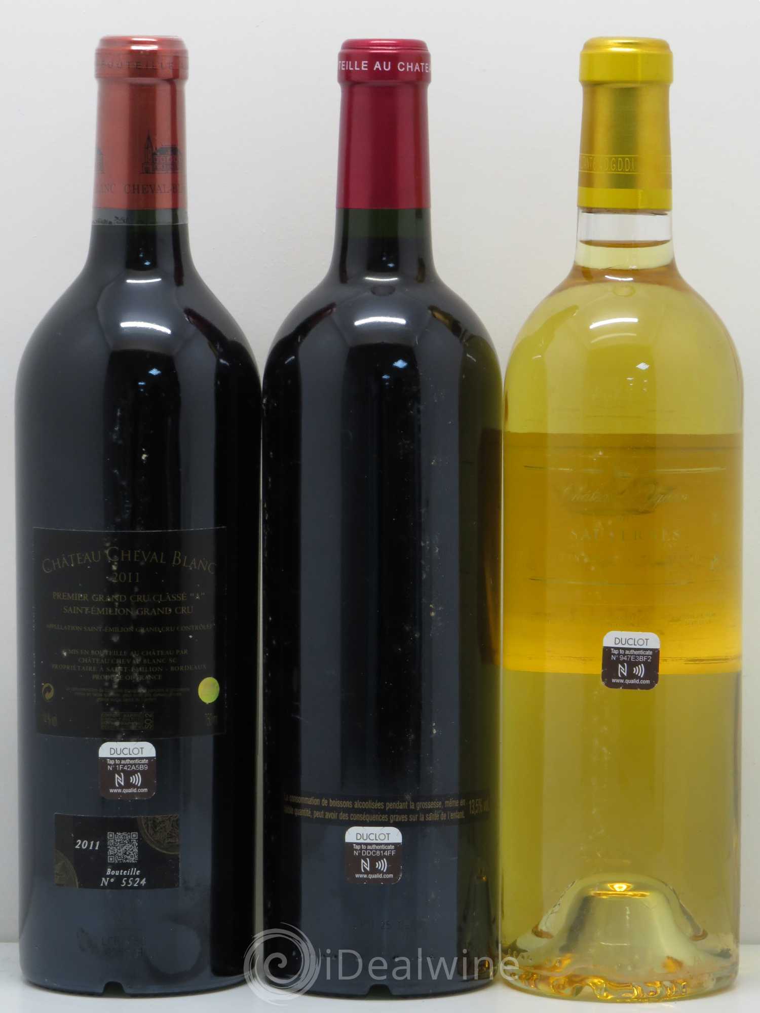 Caisse Collection Duclot 2011 (9 Btes Latour, Yquem, Cheval Blanc, Haut-Brion, La Mission Haut-Brion, Margaux, Lafite-Rothschild, Mouton Rothschild, Petrus) 2011 - Lot de 1 bouteille - 6