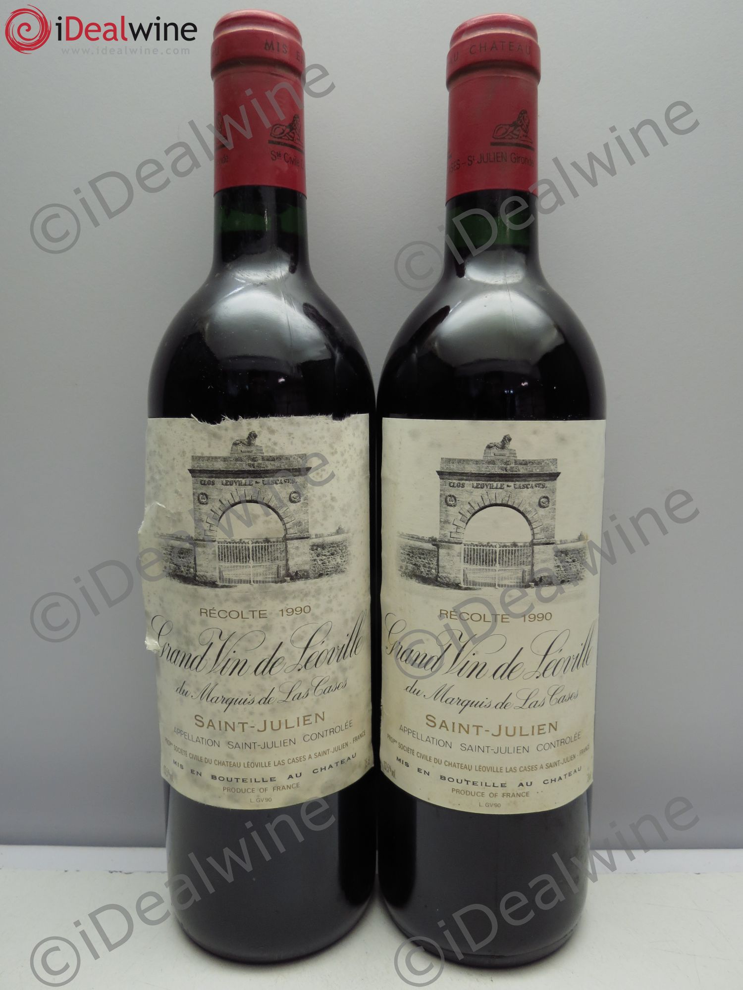 Château Léoville Las Cases 2ème Grand Cru Classé 1990 - Lot de 2 bouteilles - 0