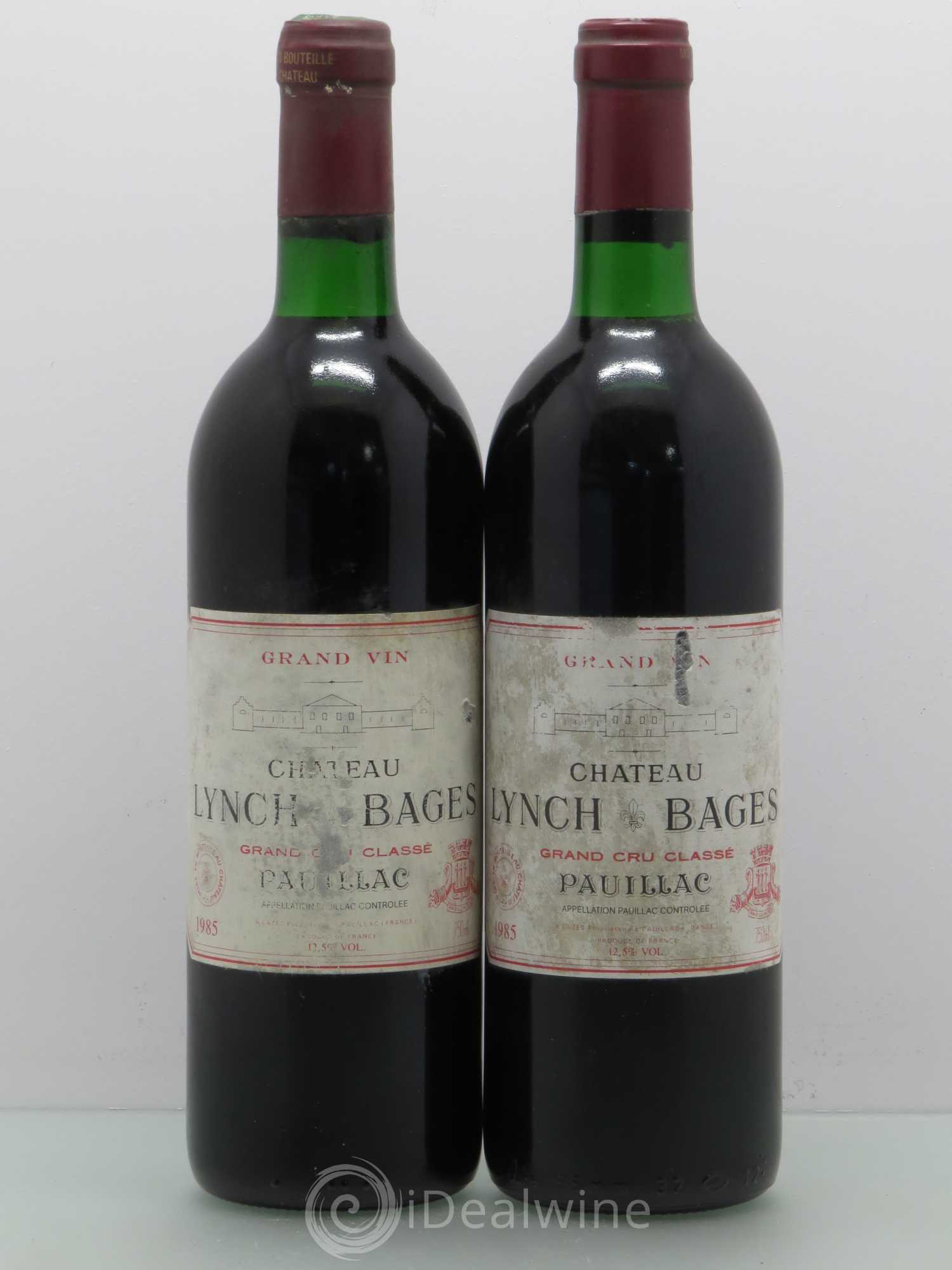 Château Lynch Bages 5ème Grand Cru Classé 1985 - Lot de 2 bouteilles - 0