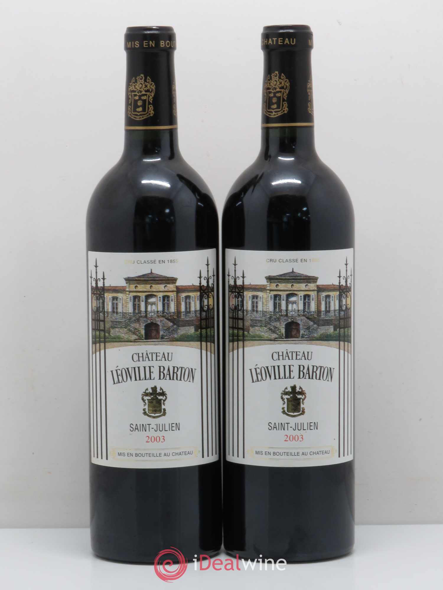 Château Léoville Barton 2ème Grand Cru Classé 2003 - Lot de 2 bouteilles - 0