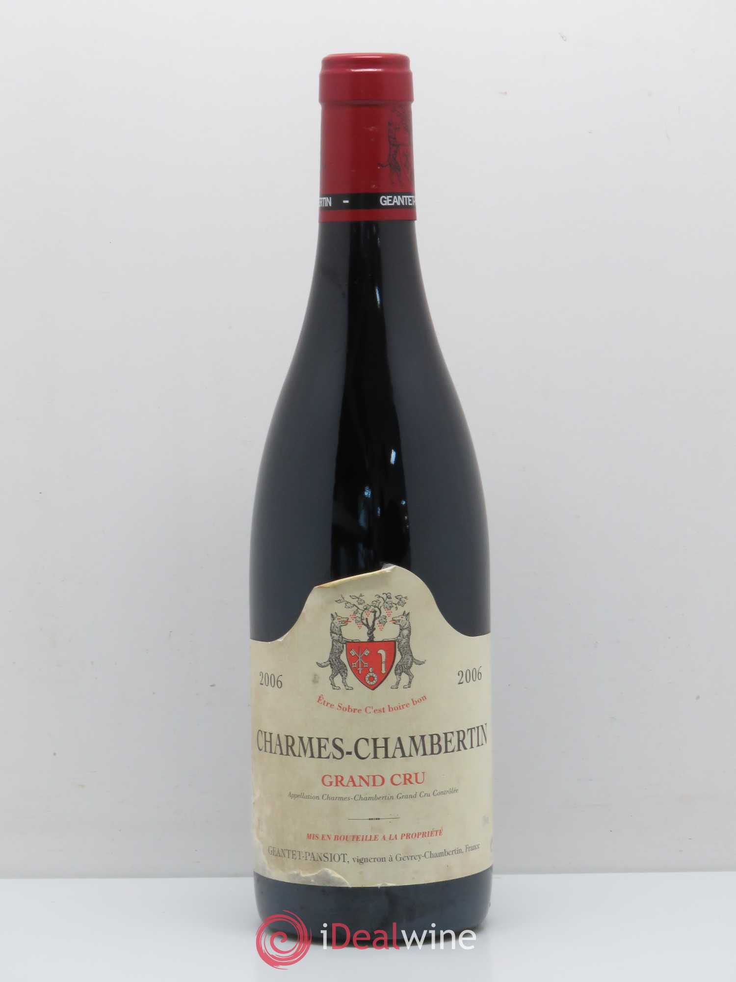 Charmes-Chambertin Grand Cru Geantet-Pansiot 2006 - Lot de 1 bouteille - 0