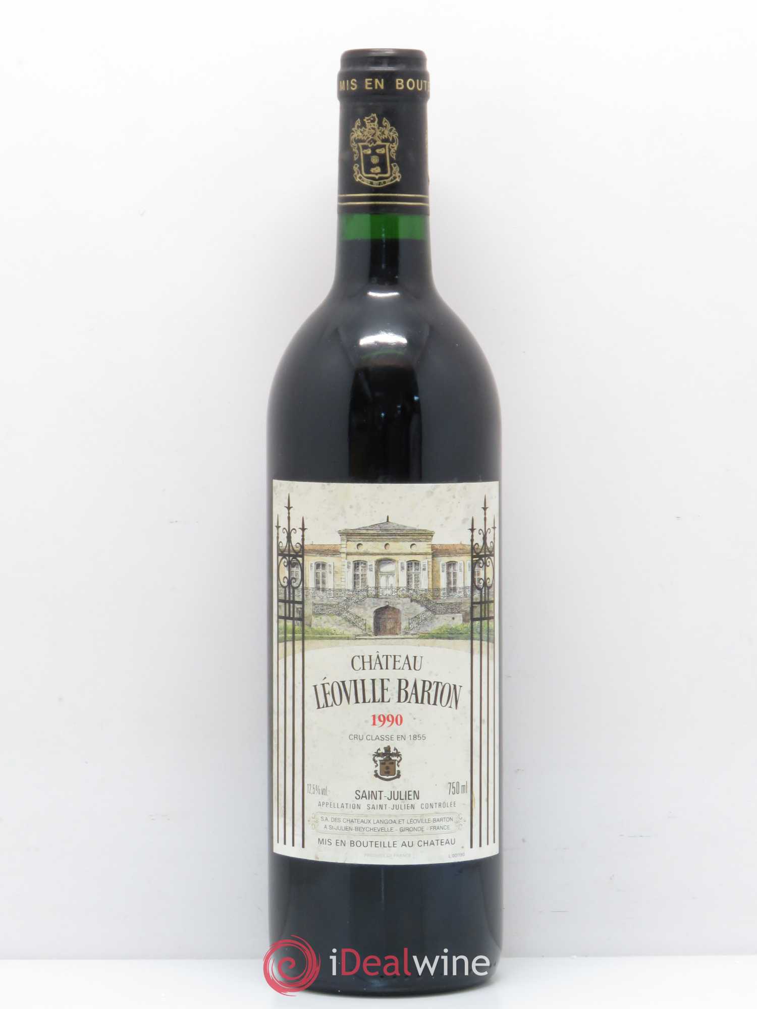Château Léoville Barton 2ème Grand Cru Classé 1990 - Lot de 1 bouteille - 0