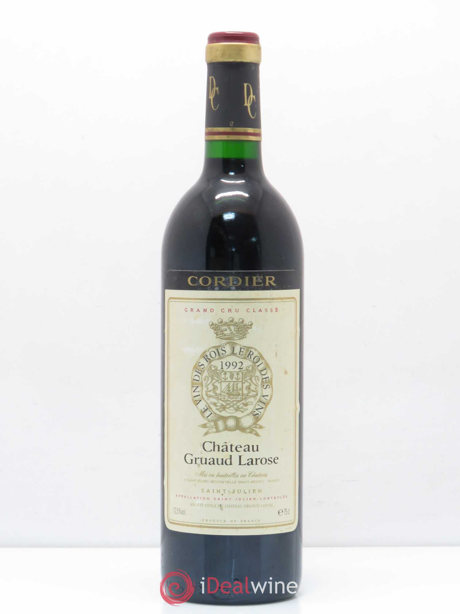 Château Gruaud Larose 2ème Grand Cru Classé 1992 - Lot de 1 bouteille - 0