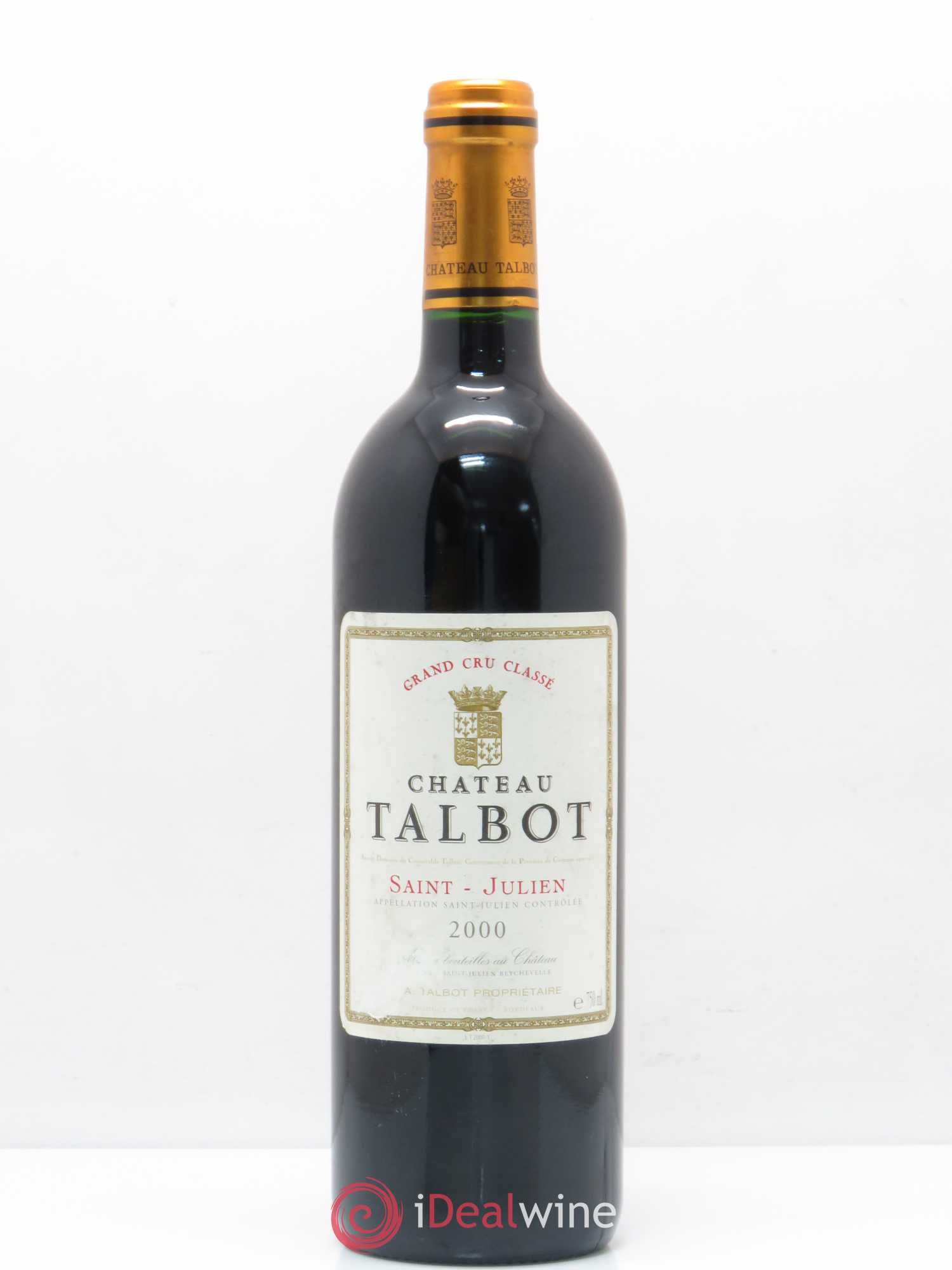 Château Talbot 4ème Grand Cru Classé 2000 - Lot de 1 bouteille - 0