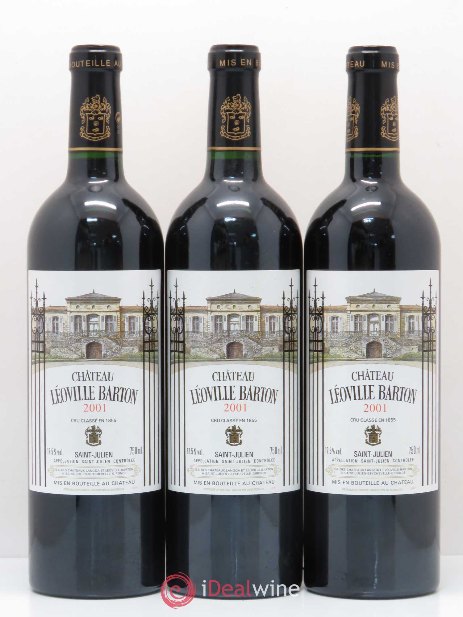 Château Léoville Barton 2ème Grand Cru Classé 2001 - Lot de 6 bouteilles - 1