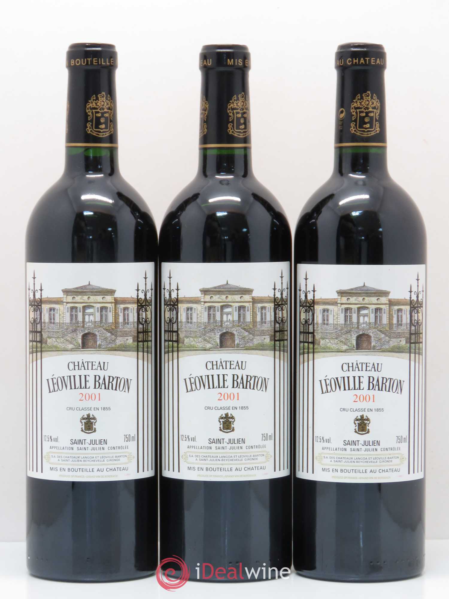 Château Léoville Barton 2ème Grand Cru Classé 2001 - Lot de 6 bouteilles - 2