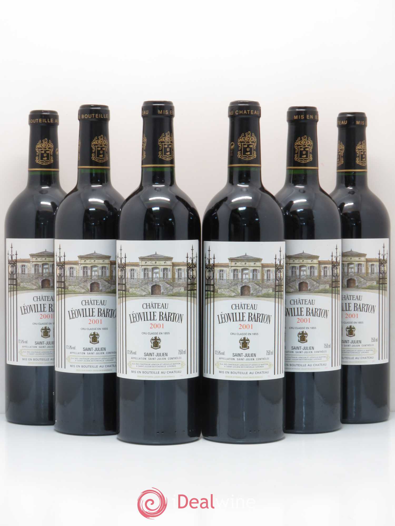 Château Léoville Barton 2ème Grand Cru Classé 2001 - Lot de 6 bouteilles - 0