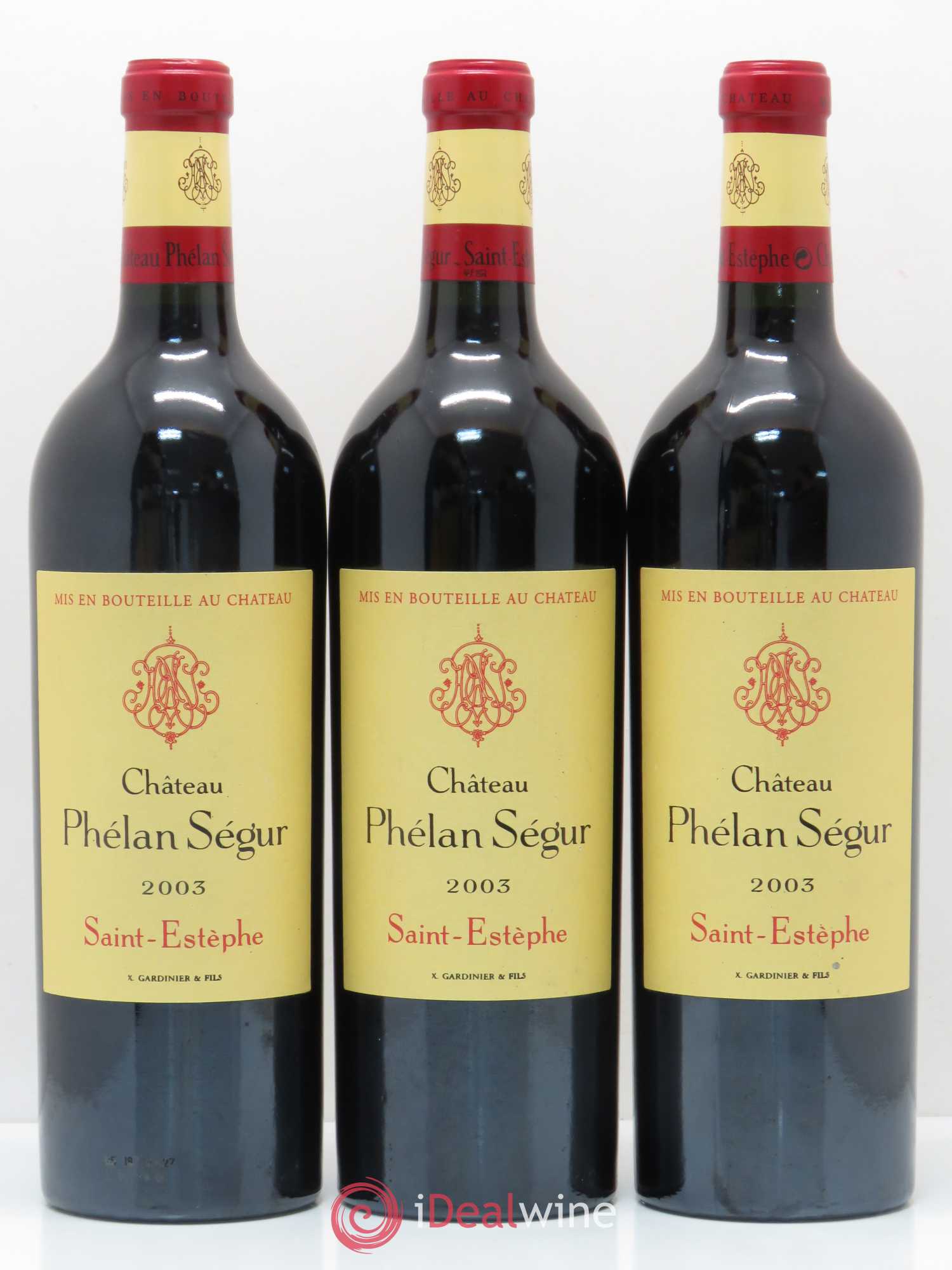 Château Phélan Ségur 2003 - Lot de 6 bouteilles - 1