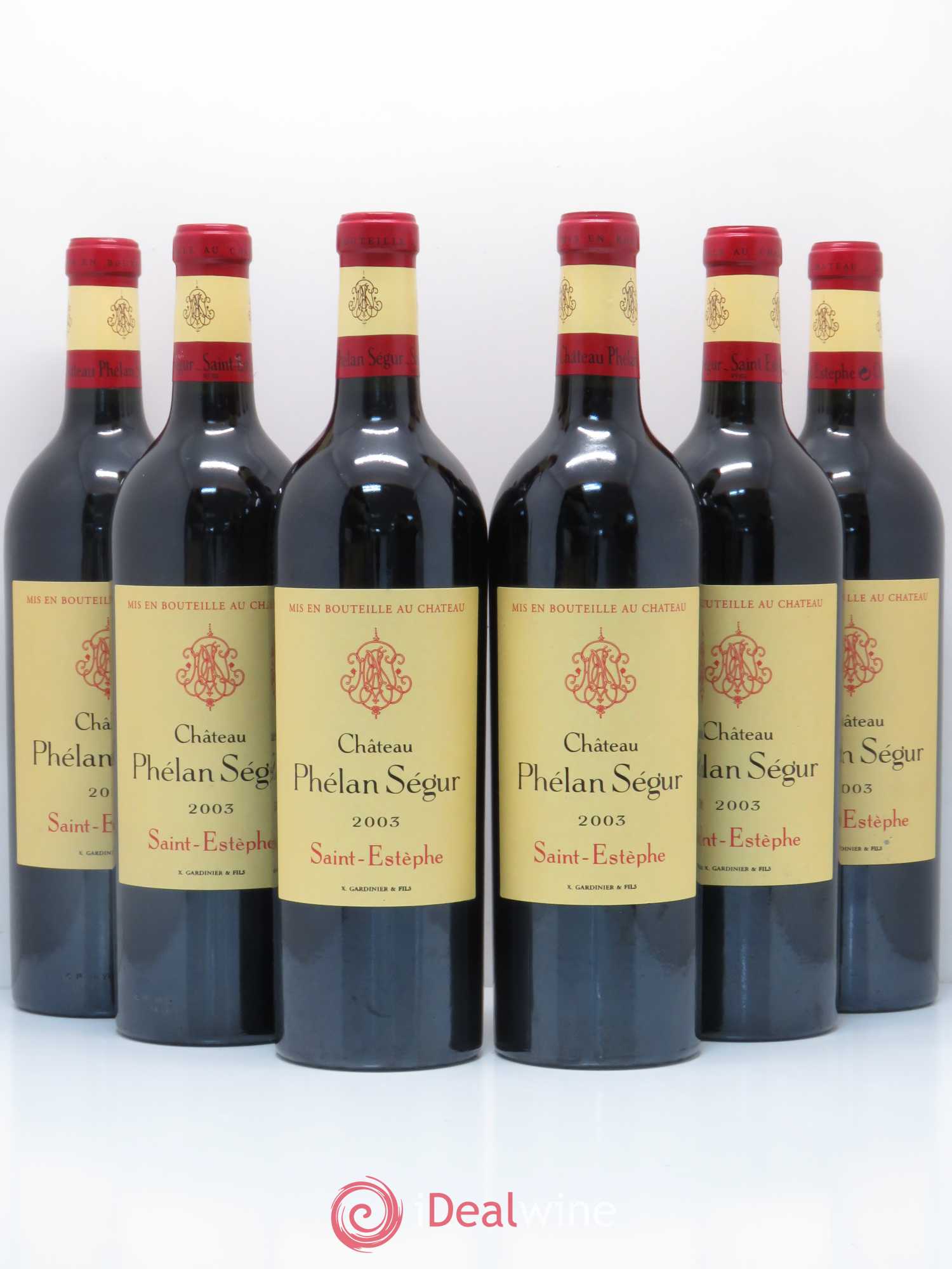 Château Phélan Ségur 2003 - Lot de 6 bouteilles - 0