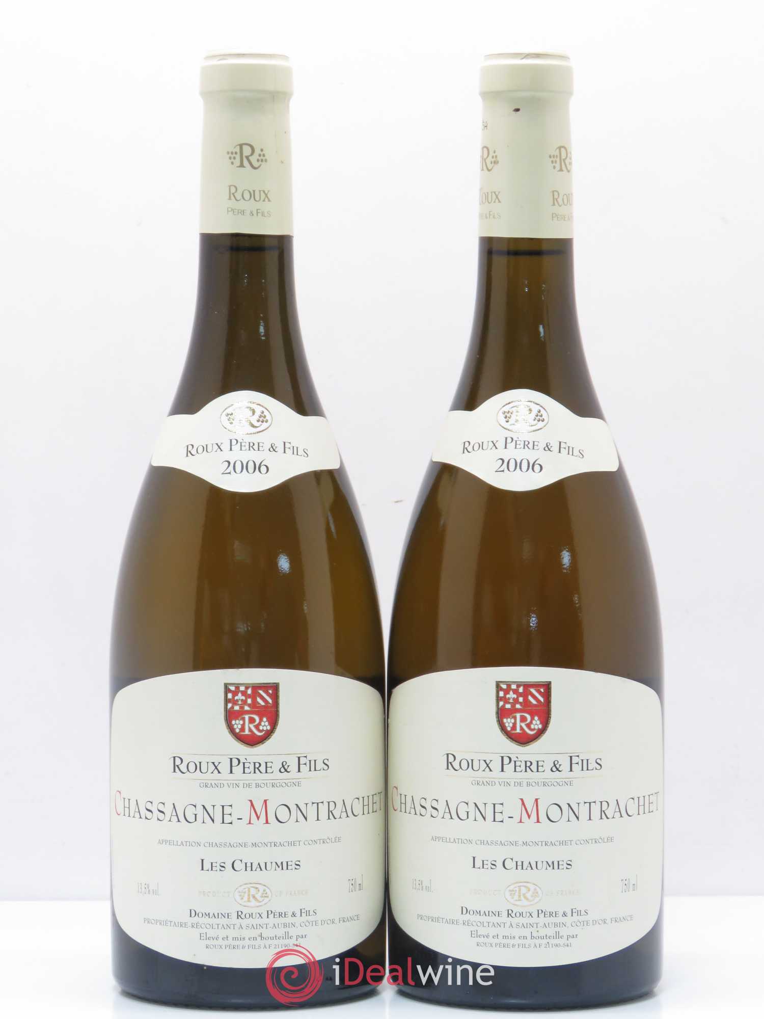 Chassagne-Montrachet Les Chaumes Domaine Roux (sans prix de réserve) 2006 - Posten von 2 Flaschen - 0