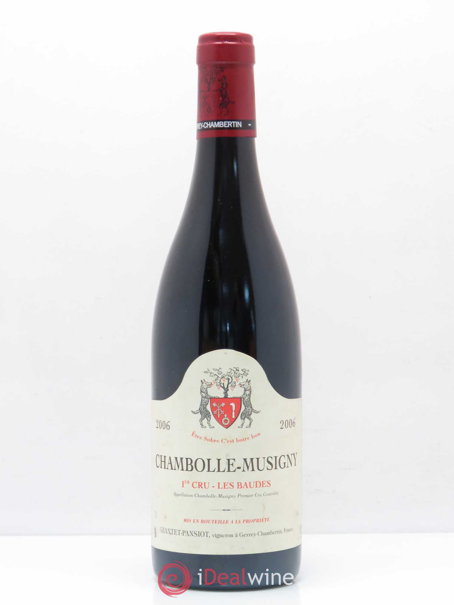 Chambolle-Musigny 1er Cru Les Baudes Geantet-Pansiot 2006 - Lot de 1 bouteille - 0