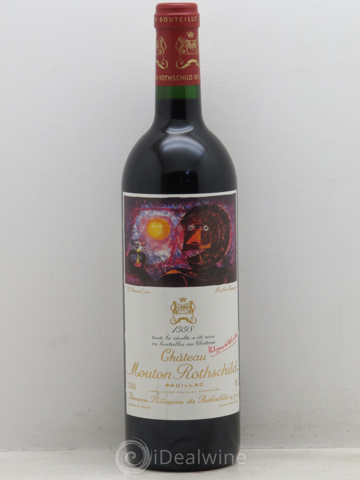 Château Mouton Rothschild 1er Grand Cru Classé 1998 - Lot de 1 bouteille - 0