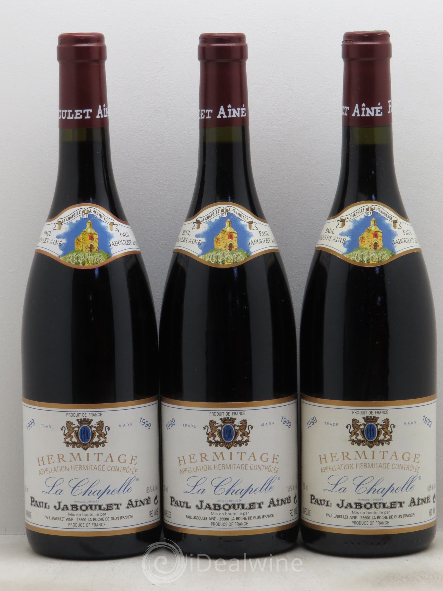 Hermitage La Chapelle Paul Jaboulet Ainé 1999 - Lot de 3 bouteilles - 0