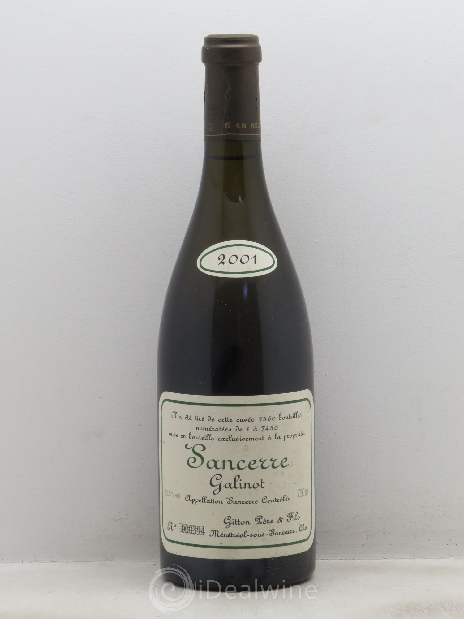 Sancerre Cuvée Galinot - Gitton 2001 - Posten von 1 Flasche - 0