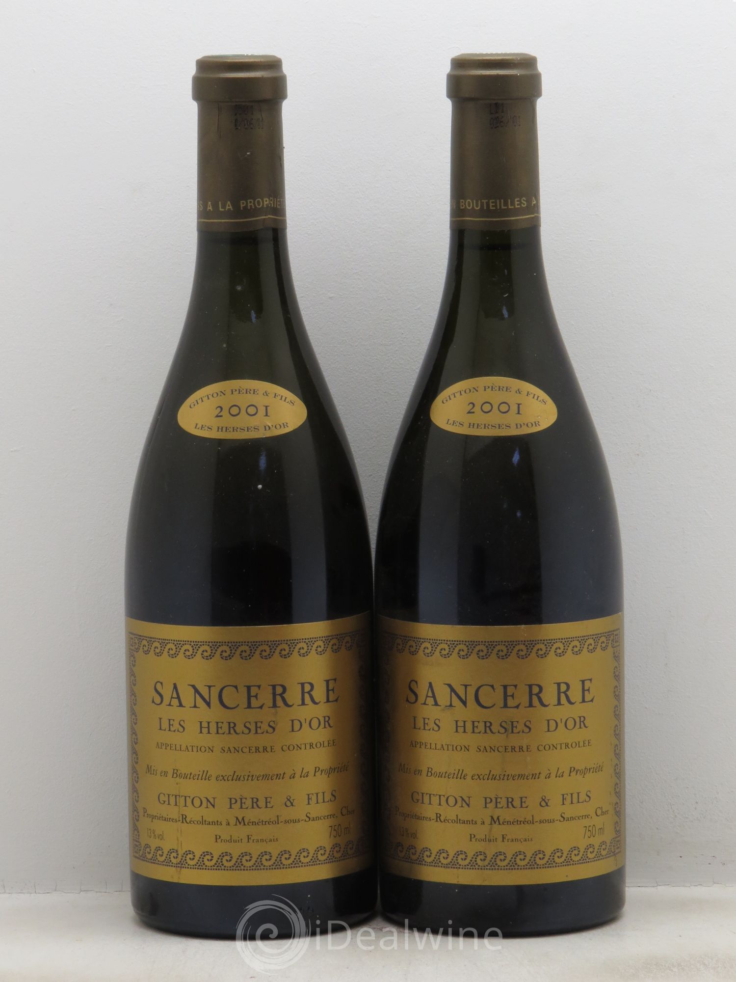 Sancerre Cuvée Herses d'Or - Gitton 2001 - Posten von 2 Flaschen - 0
