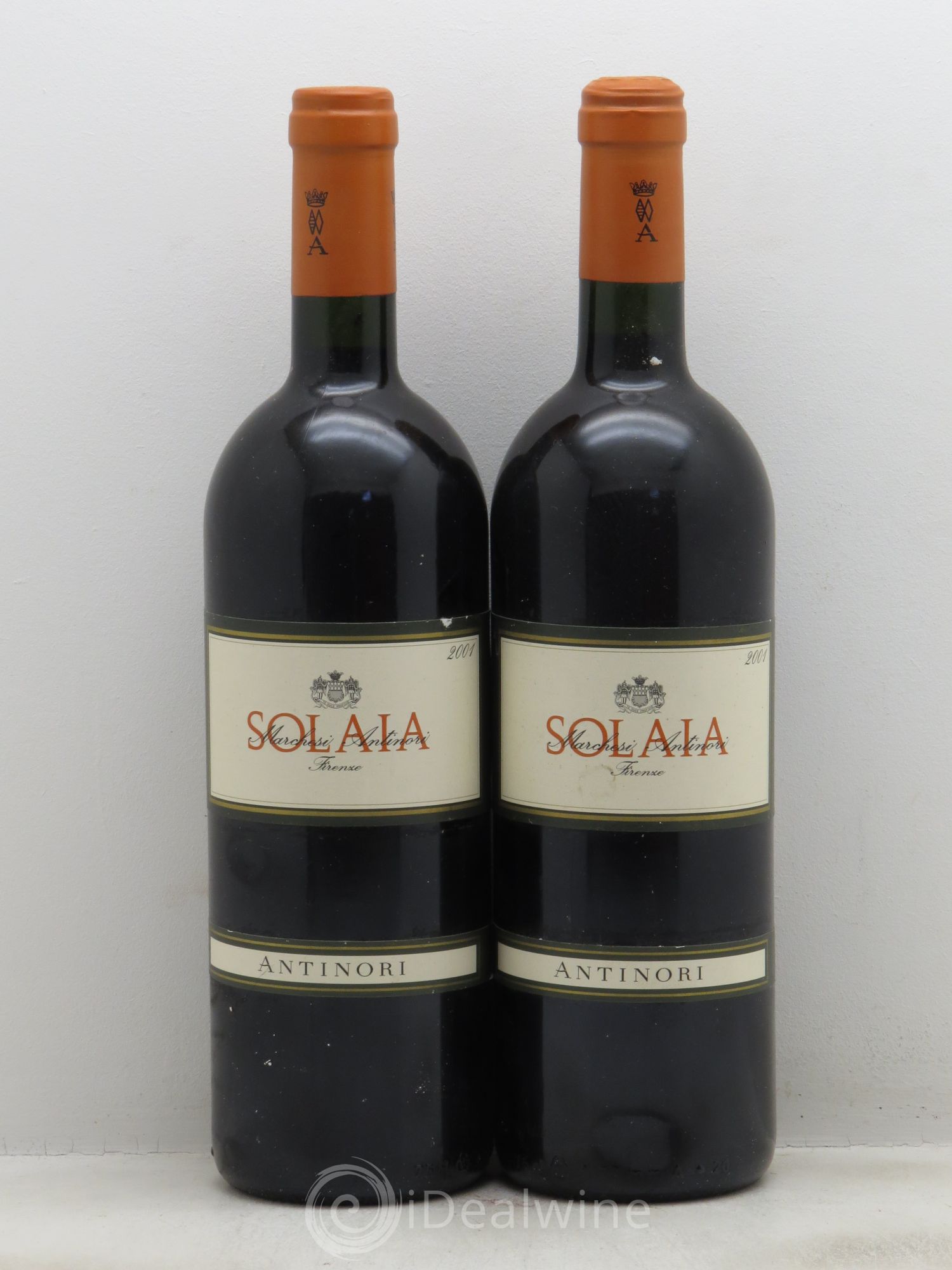 Toscana IGT Solaia Tenuta Tignanello - Marchesi Antinori 2001 - Lot de 2 bouteilles - 0