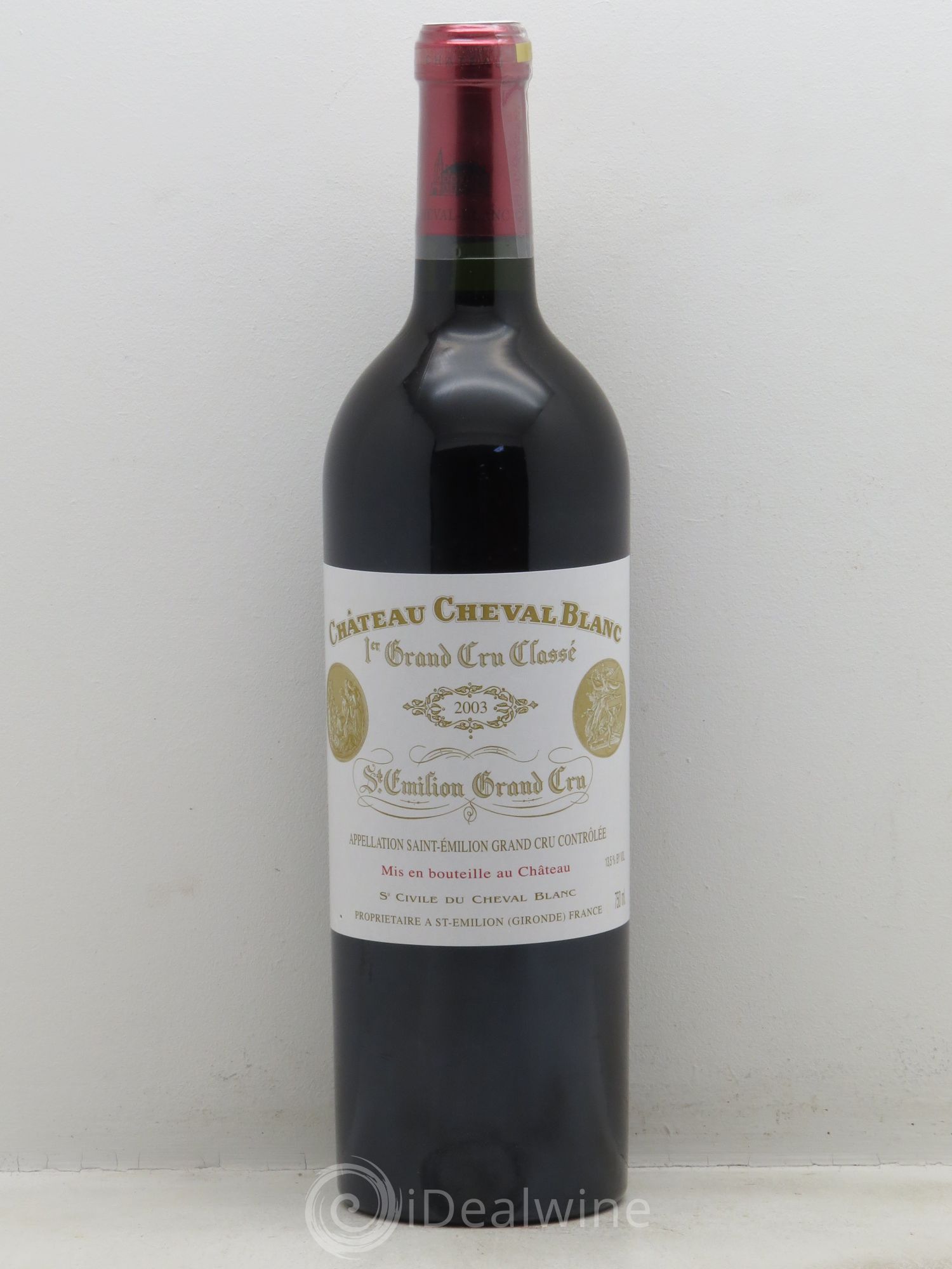 Château Cheval Blanc 1er Grand Cru Classé A 2003 - Lot de 1 bouteille - 0