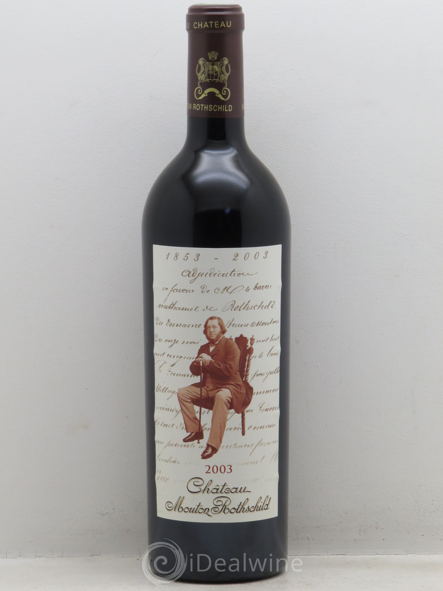Château Mouton Rothschild 1er Grand Cru Classé 2003 - Lot de 1 bouteille - 0