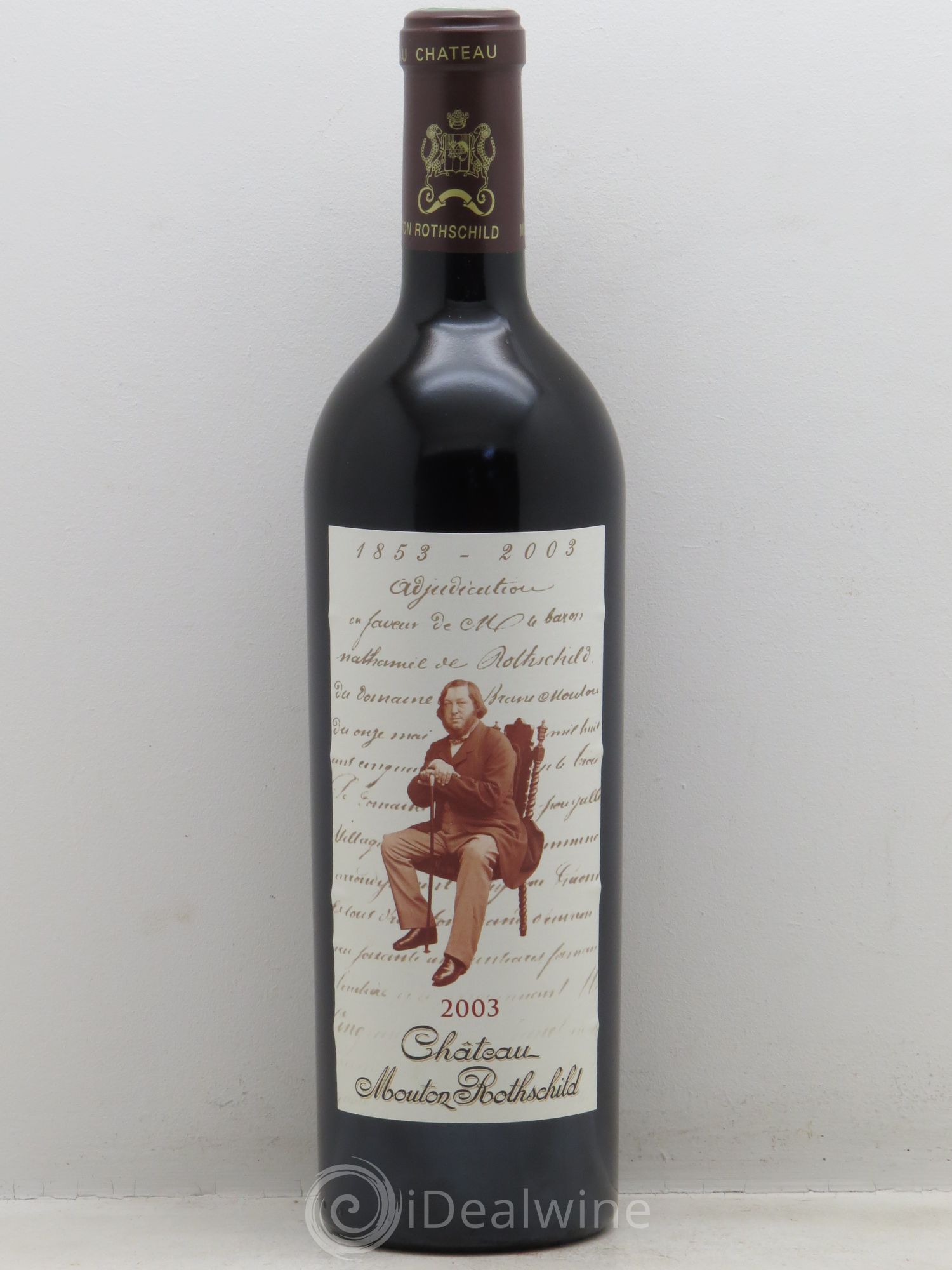Château Mouton Rothschild 1er Grand Cru Classé 2003 - Lot de 1 bouteille - 0
