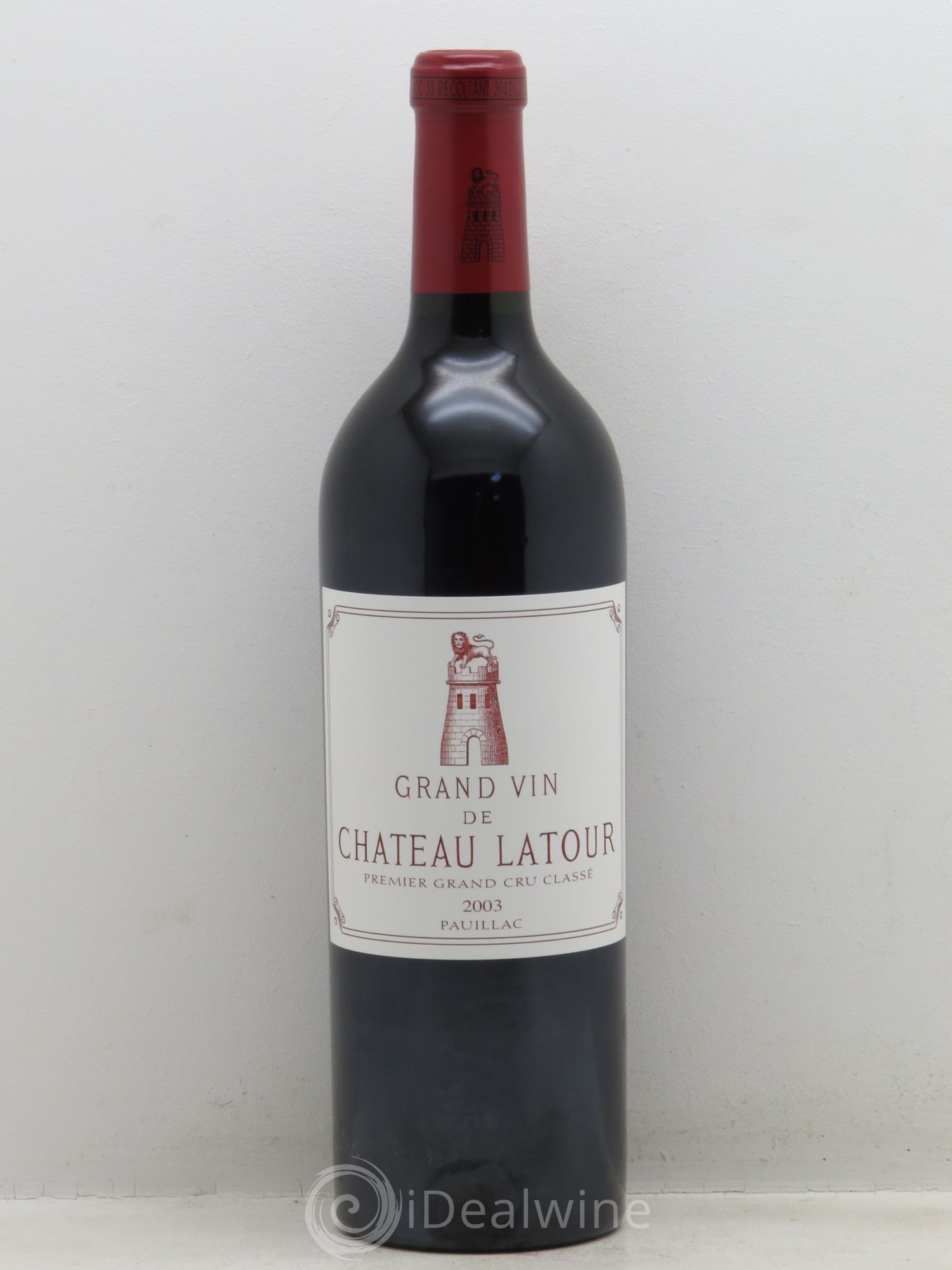 Château Latour 1er Grand Cru Classé 2003 - Lot de 1 bouteille - 0