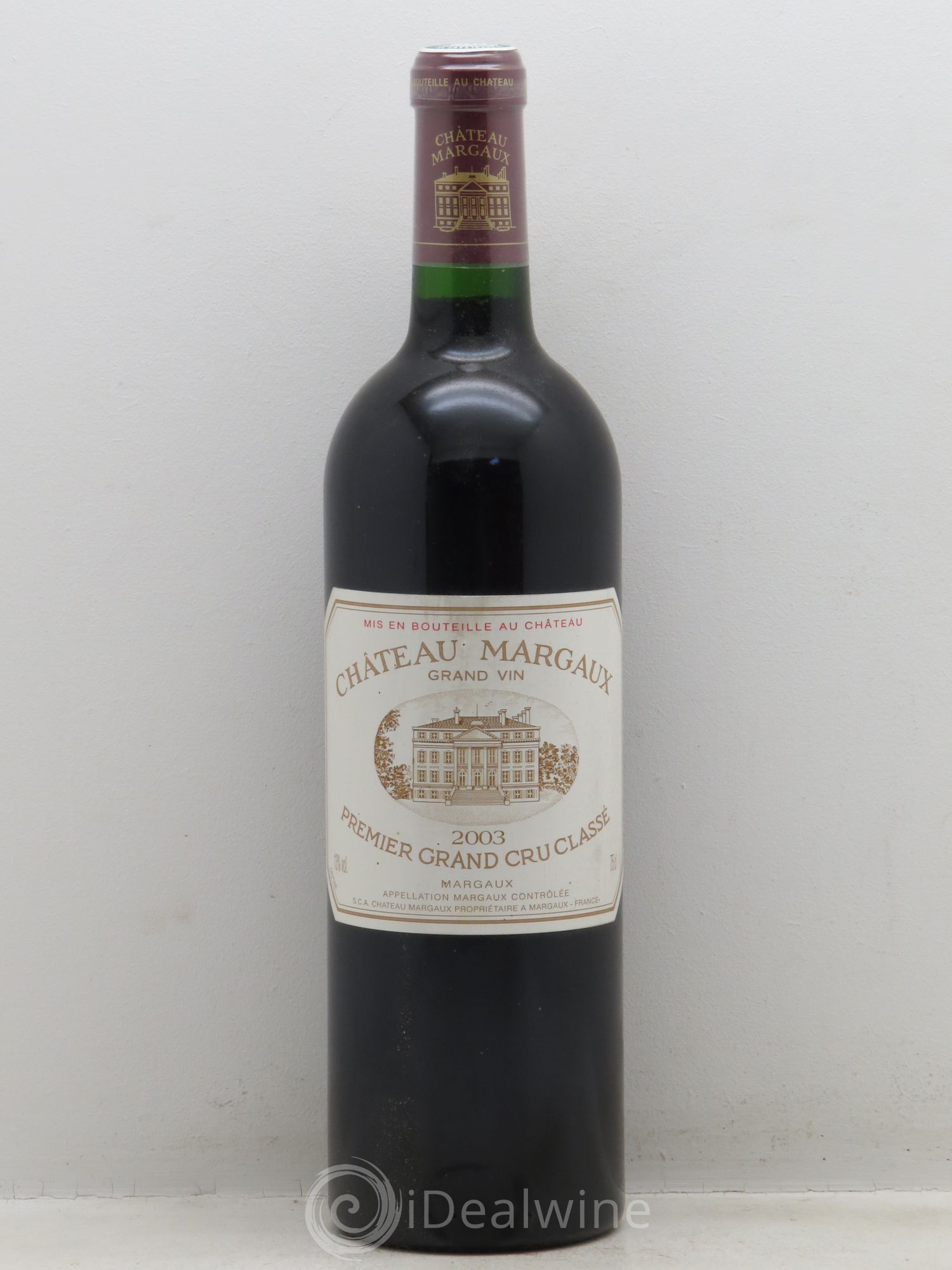 Château Margaux 1er Grand Cru Classé 2003 - Lot de 1 bouteille - 0