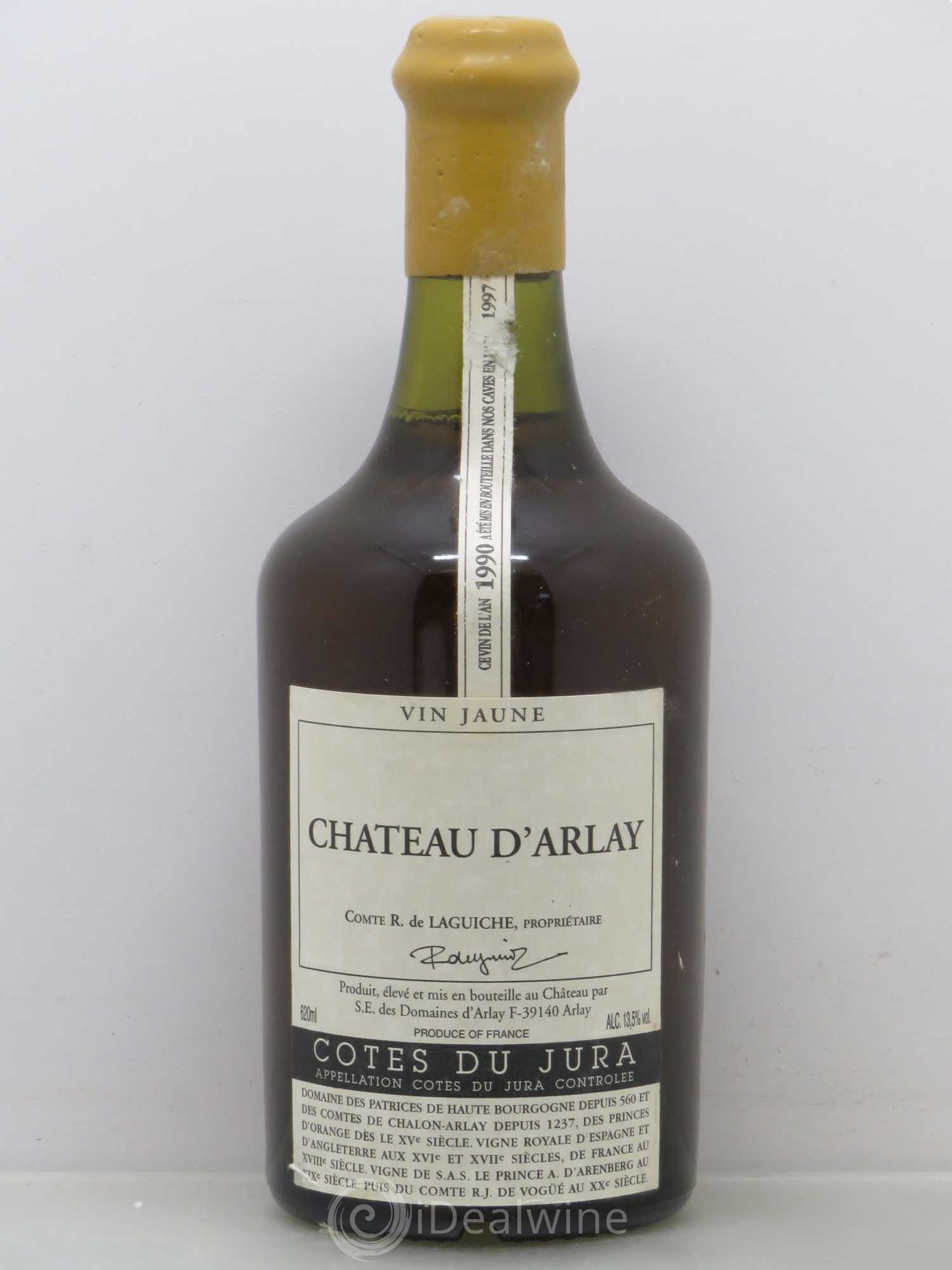 Côtes du Jura Vin jaune Château d'Arlay 1990 - Lot de 1 bouteille - 0