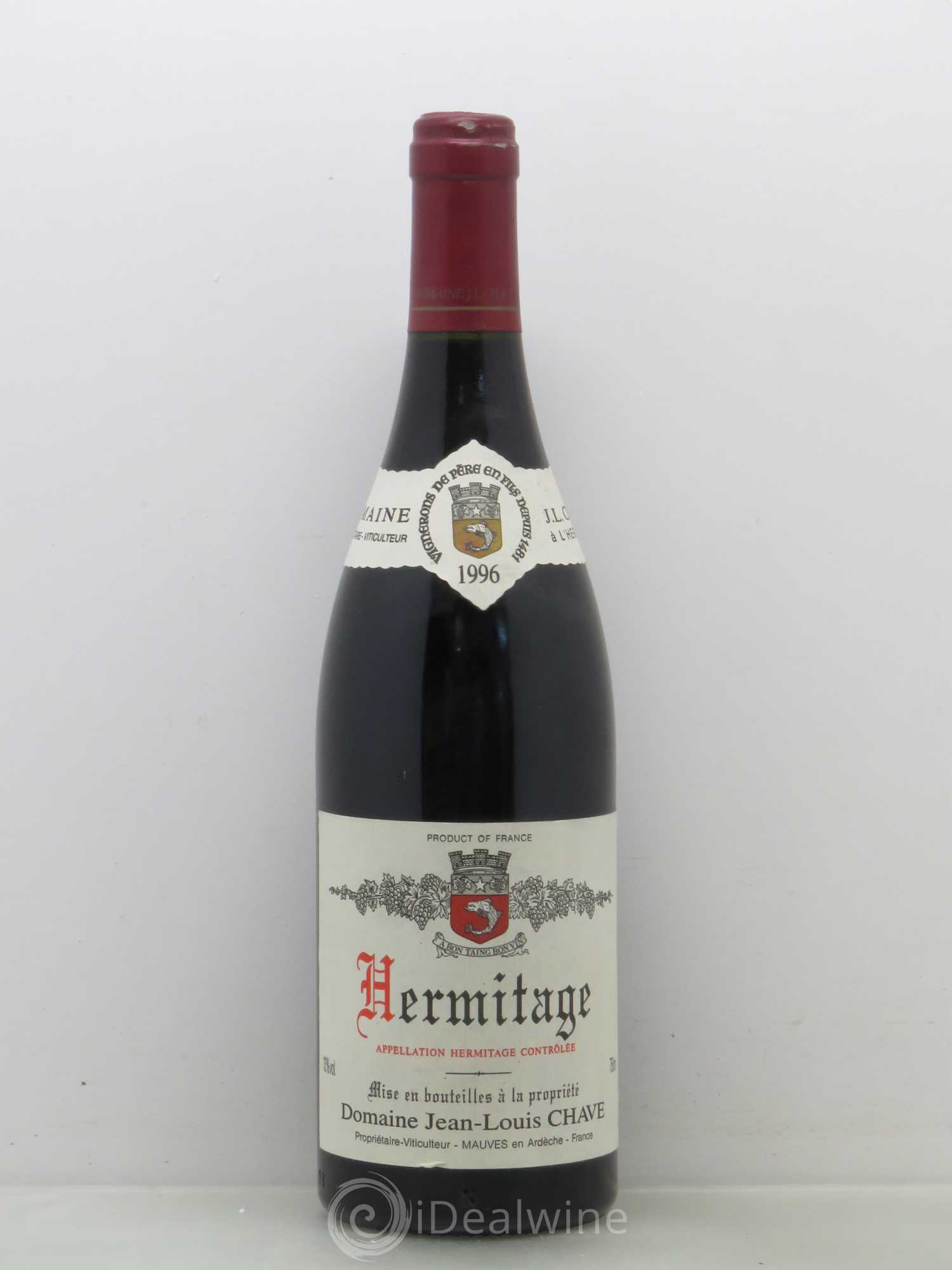 Hermitage Jean-Louis Chave 1996 - Lot de 1 bouteille - 0