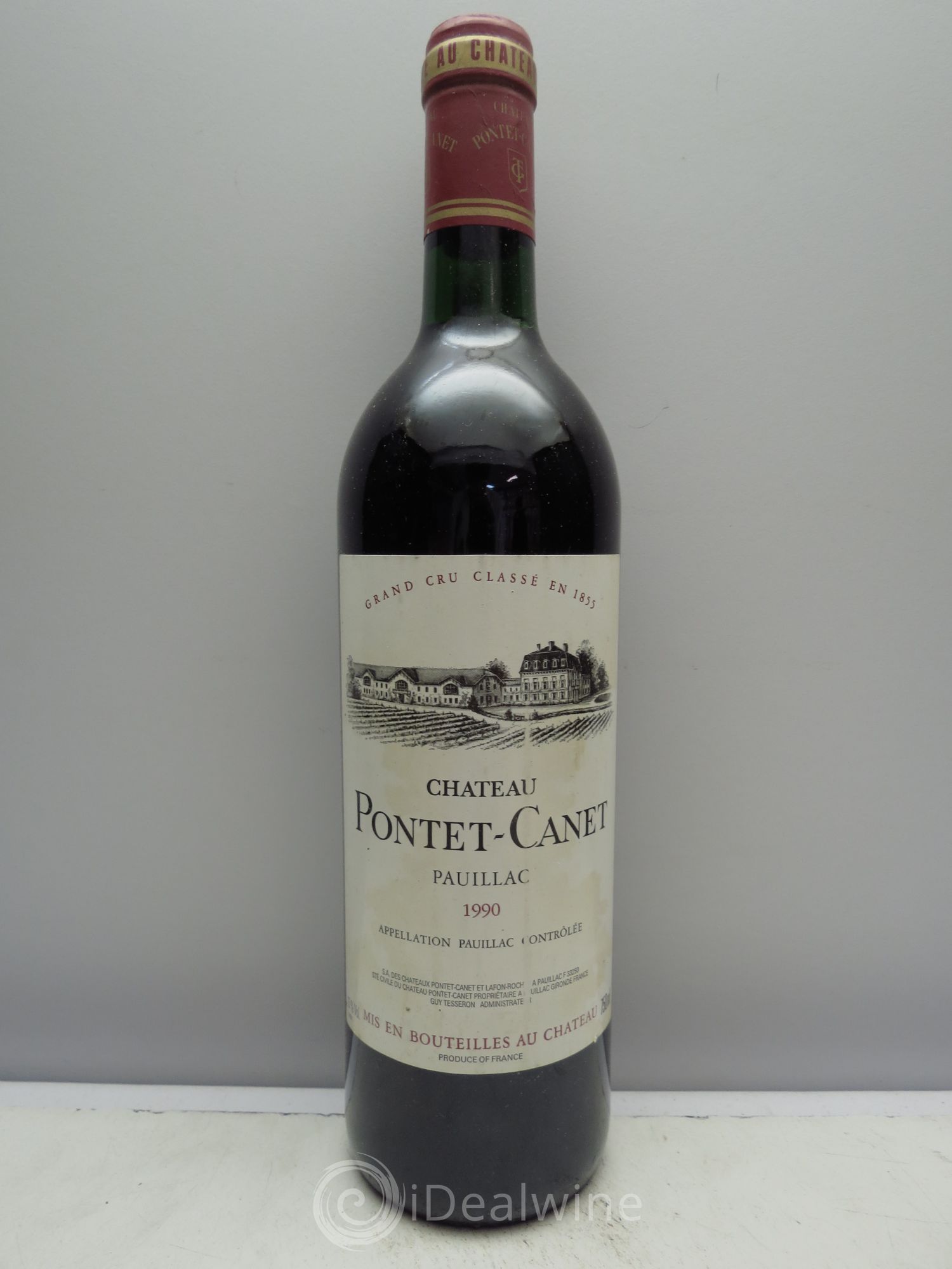 Château Pontet Canet 5ème Grand Cru Classé 1990 - Lot de 1 bouteille - 0
