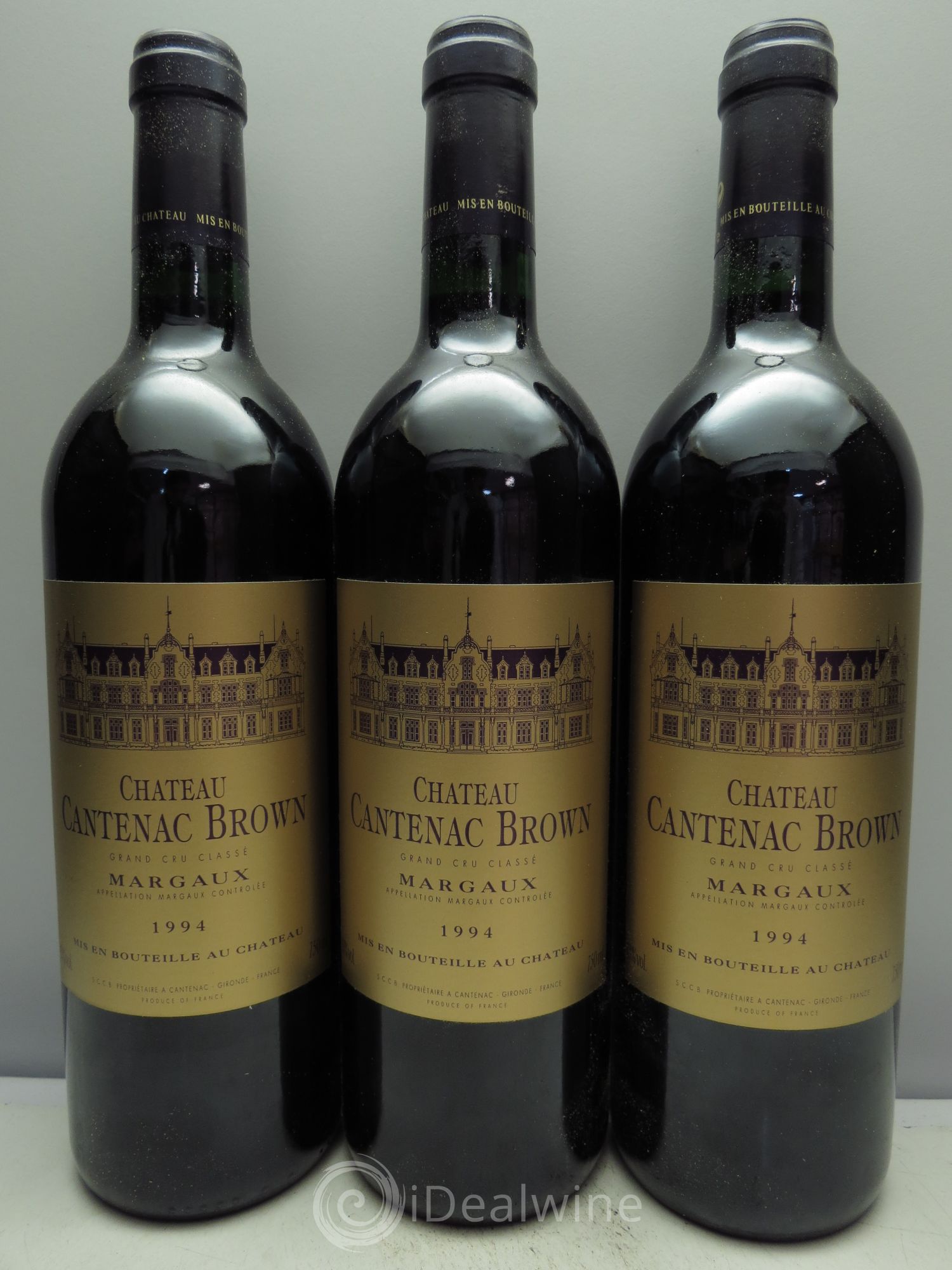 Château Cantenac Brown 3ème Grand Cru Classé 1994 - Lot de 3 bouteilles - 0