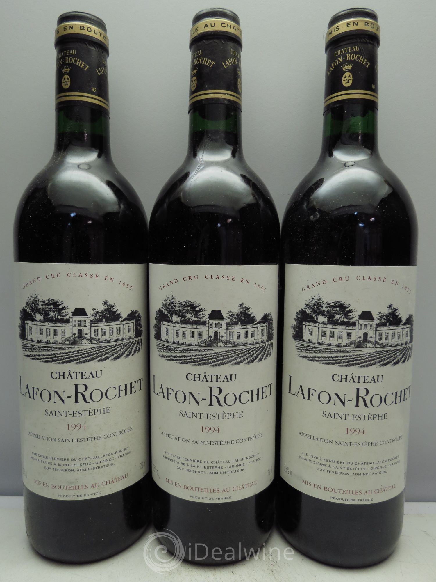 Château Lafon Rochet 4ème Grand Cru Classé 1994 - Lot de 3 bouteilles - 0
