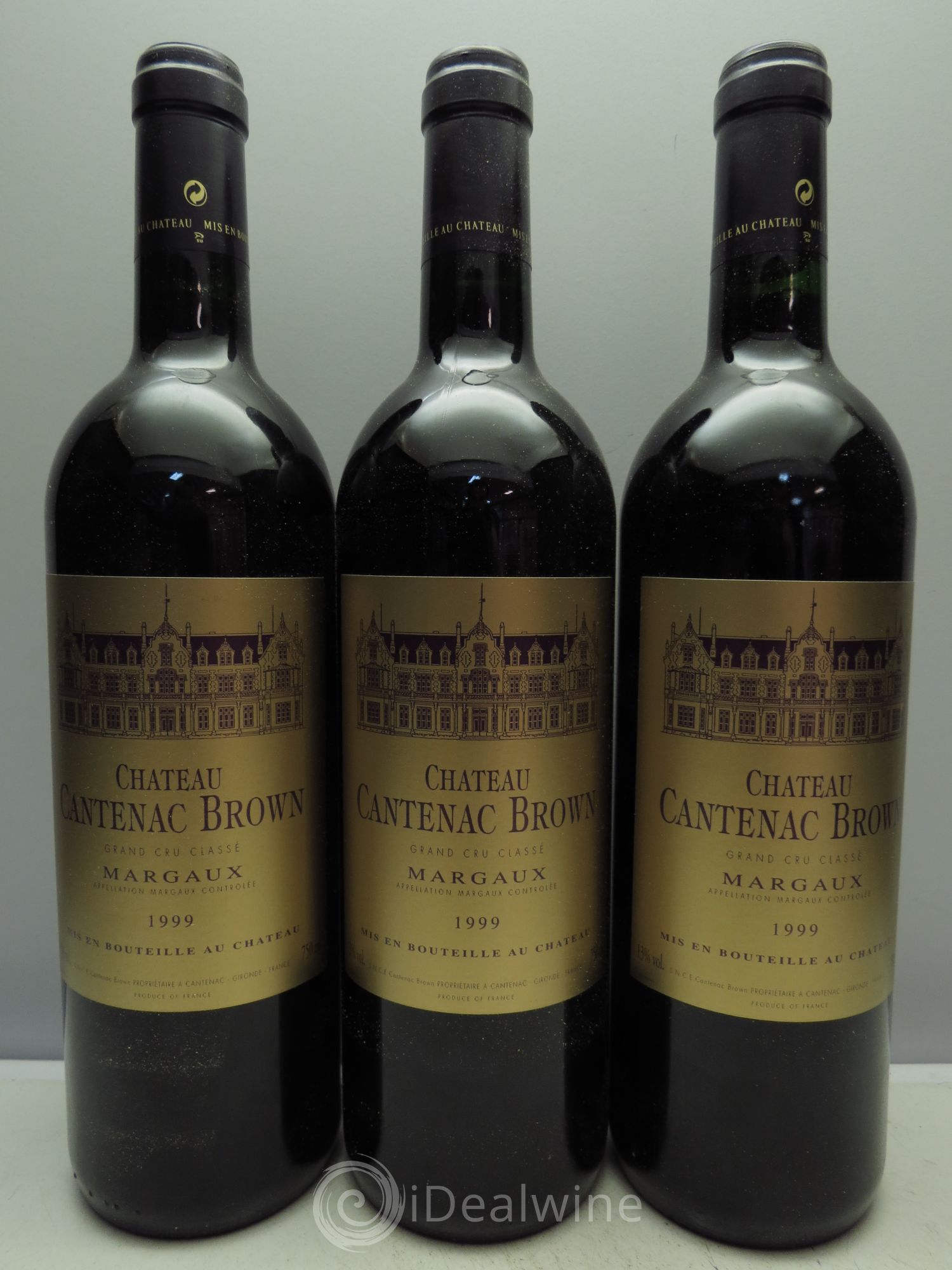 Château Cantenac Brown 3ème Grand Cru Classé 1999 - Lot de 3 bouteilles - 0
