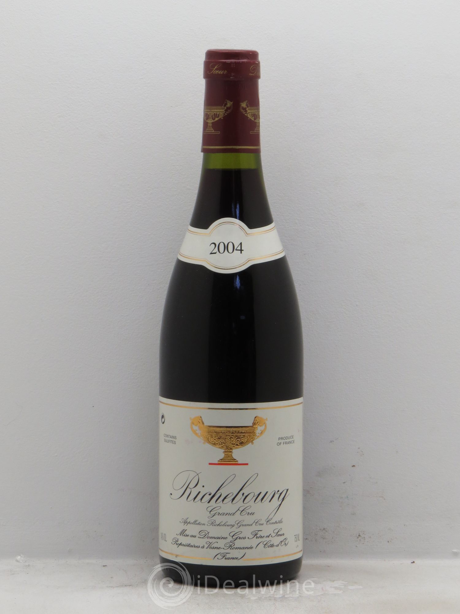 Richebourg Grand Cru Gros Frère & Soeur 2004 - Lot de 1 bouteille - 0