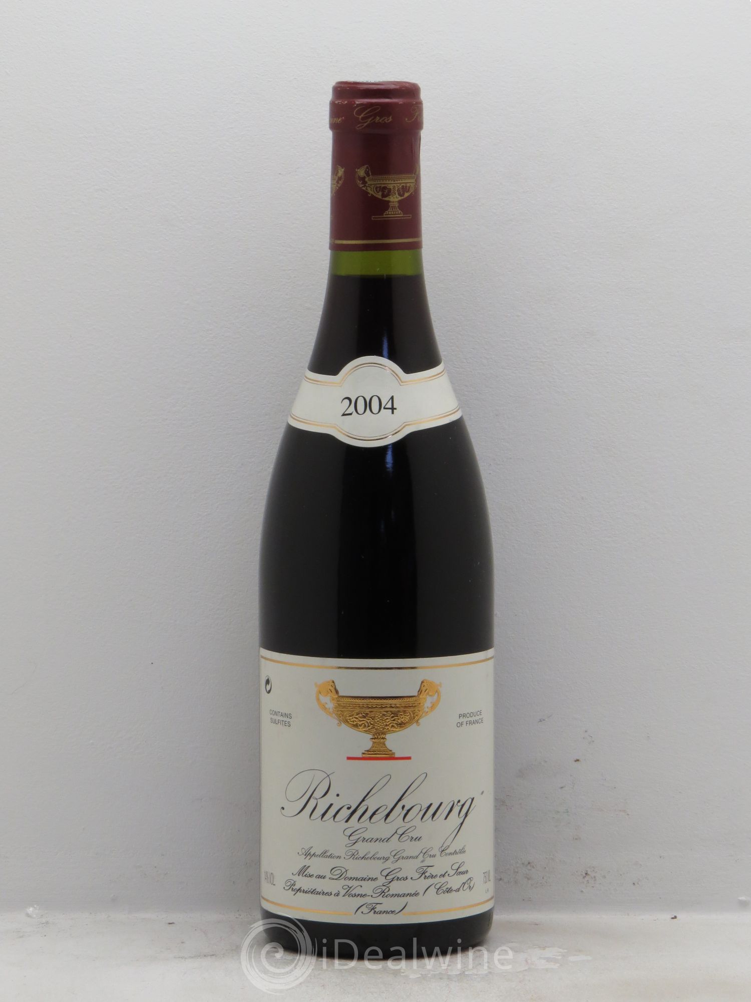 Richebourg Grand Cru Gros Frère & Soeur 2004 - Lot de 1 bouteille - 0